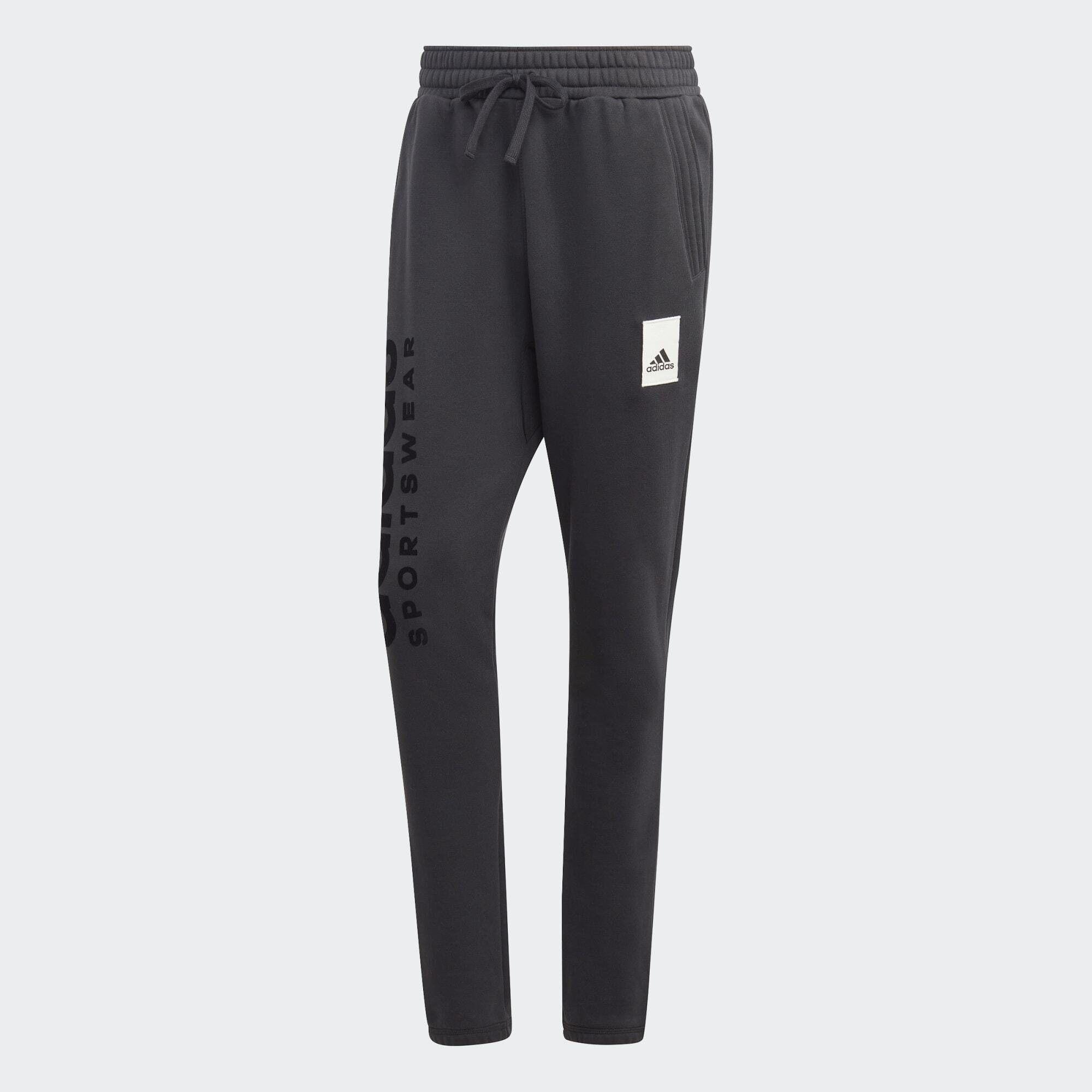LOUNGE Sportswear schwarz / weiß FLEECE adidas Jogginghose HOSE