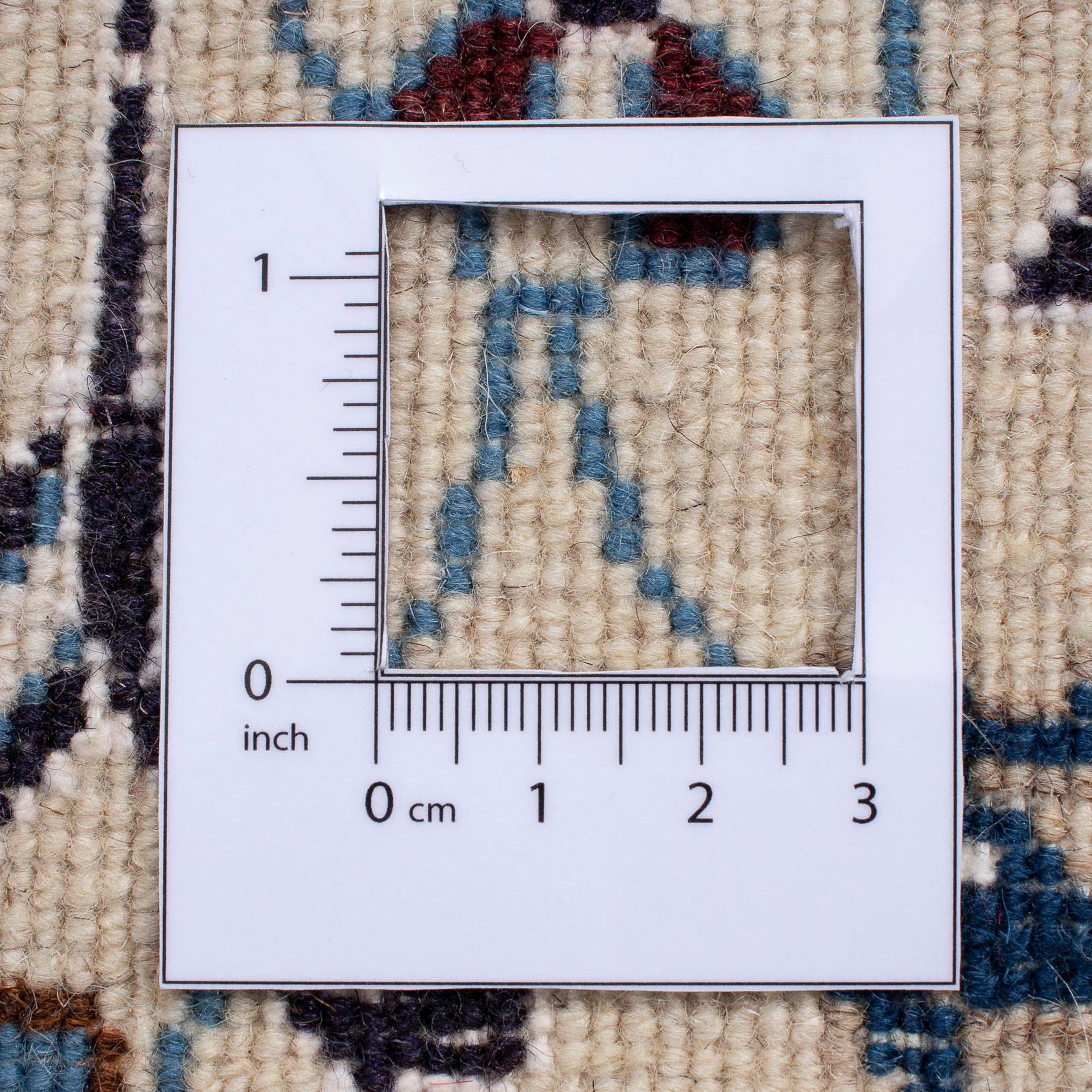 Nain Einzelstück Höhe: Handgeknüpft, quadratisch, 209 - - Perser 10 - dunkelrot, x 194 quadratisch morgenland, Wohnzimmer, cm Zertifikat mit mm, Orientteppich