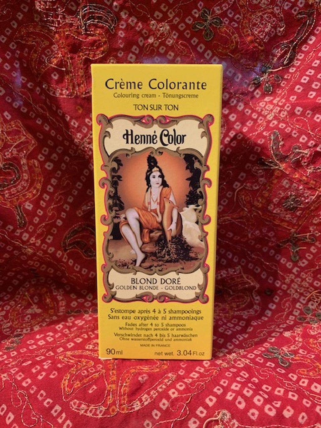 Henné Color Haartönung Henna Tönungscreme von Henné Color, gebrauchsfertig, Packung 90ml, Henna-Tönungscreme mit natürlichem Hennaextrakt