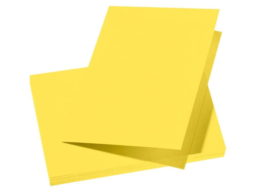 CLAIREFONTAINE g Doppelkarten C6, Clairefontaine 210 DIN Briefpapier 'Pollen' gelb