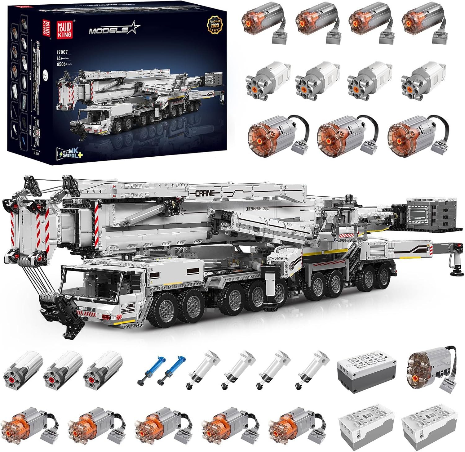 Mould King Mould King 17007 LTM 11200 Autokran mit 8.506 Teilen Konstruktions-Spielset, (8506 St)