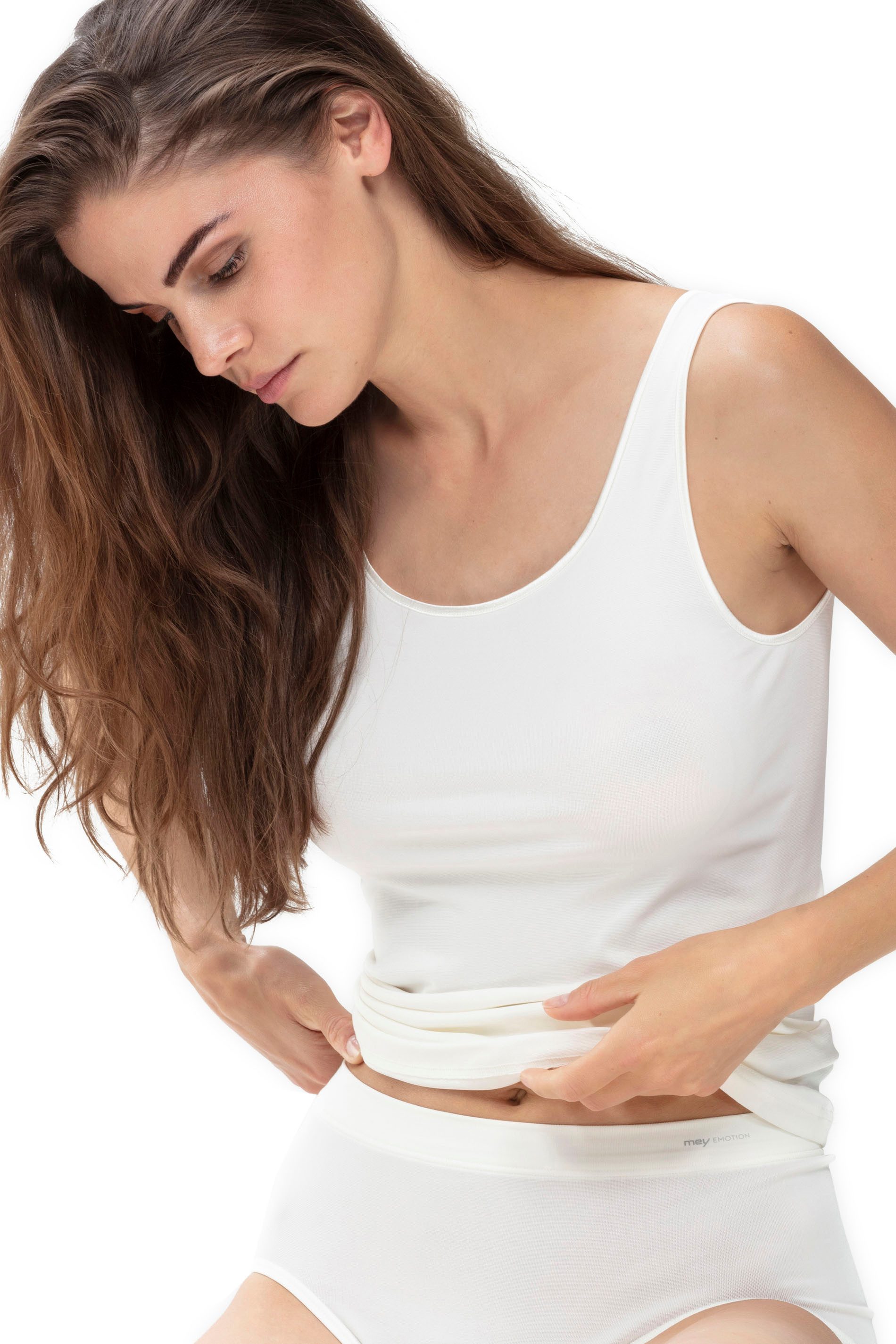 Mey Tanktop SERIE EMOTION ohne Seitennähte, breite Träger, Feinripp, Rundhalsausschnitt