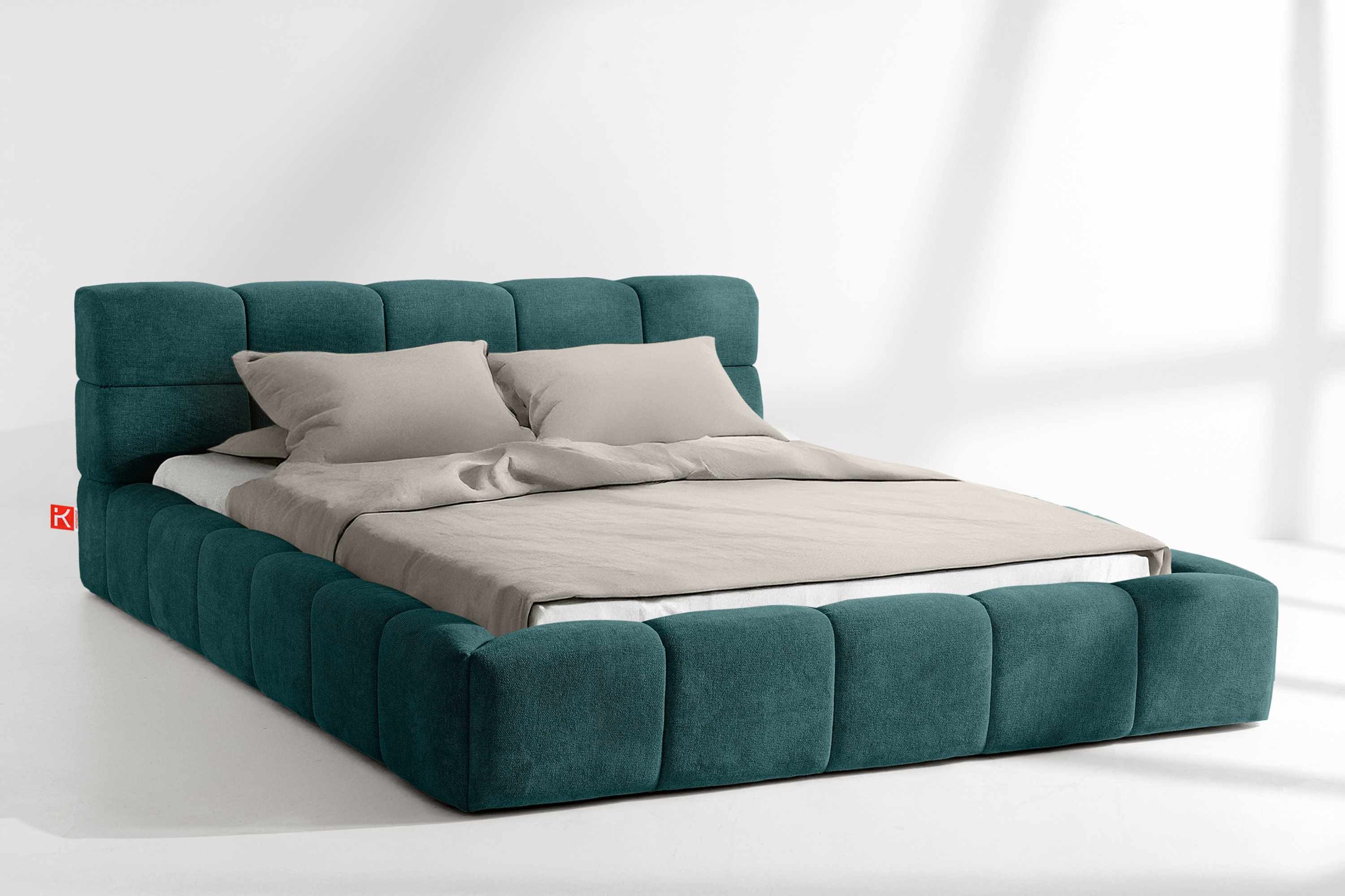 KONSIMO® Polsterbett Doppelbett AERI mit Stauraum, günstig online kaufen