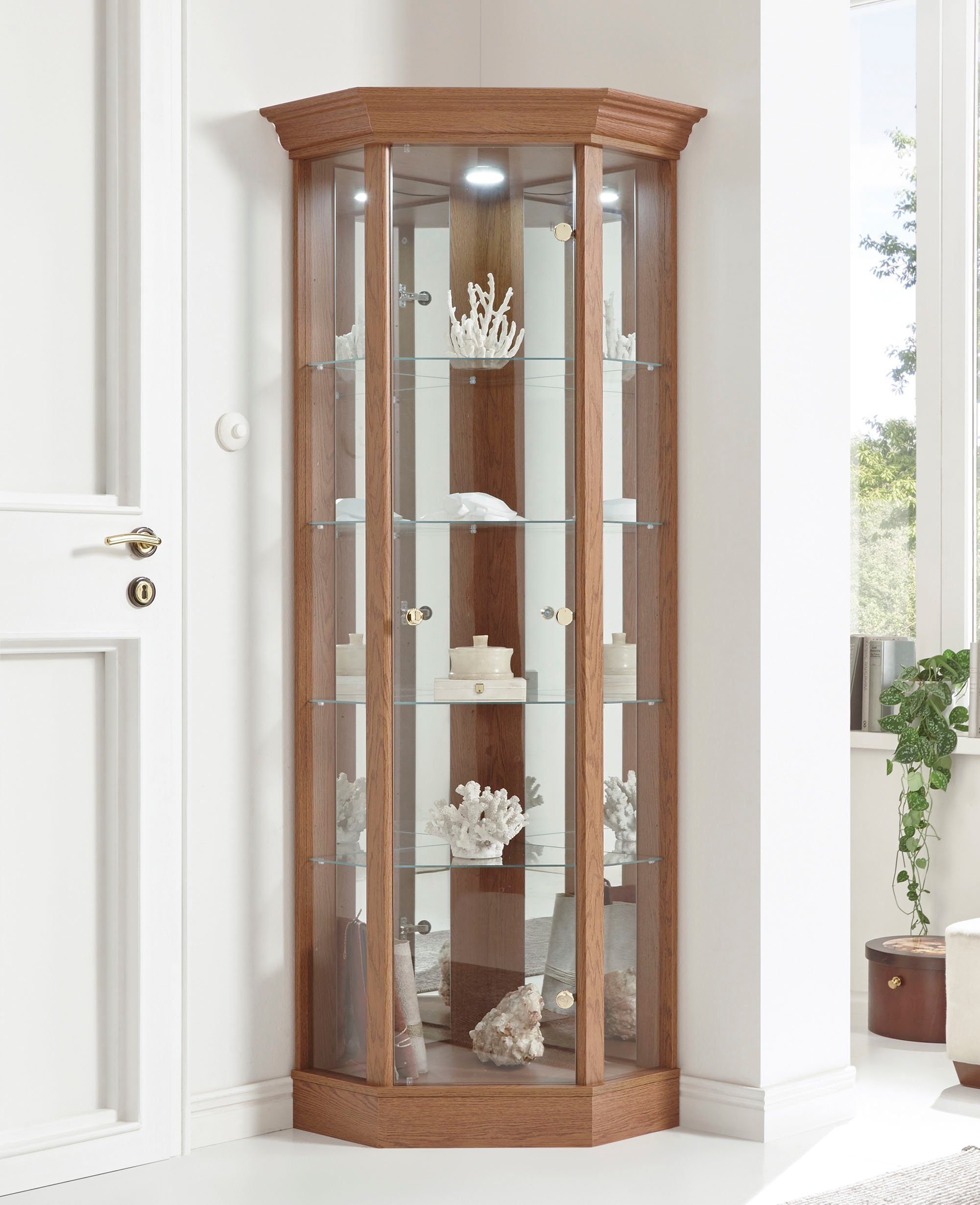 fif möbel Vitrine TRIO Eckvitrine/Glasvitrine 1x günstig online kaufen
