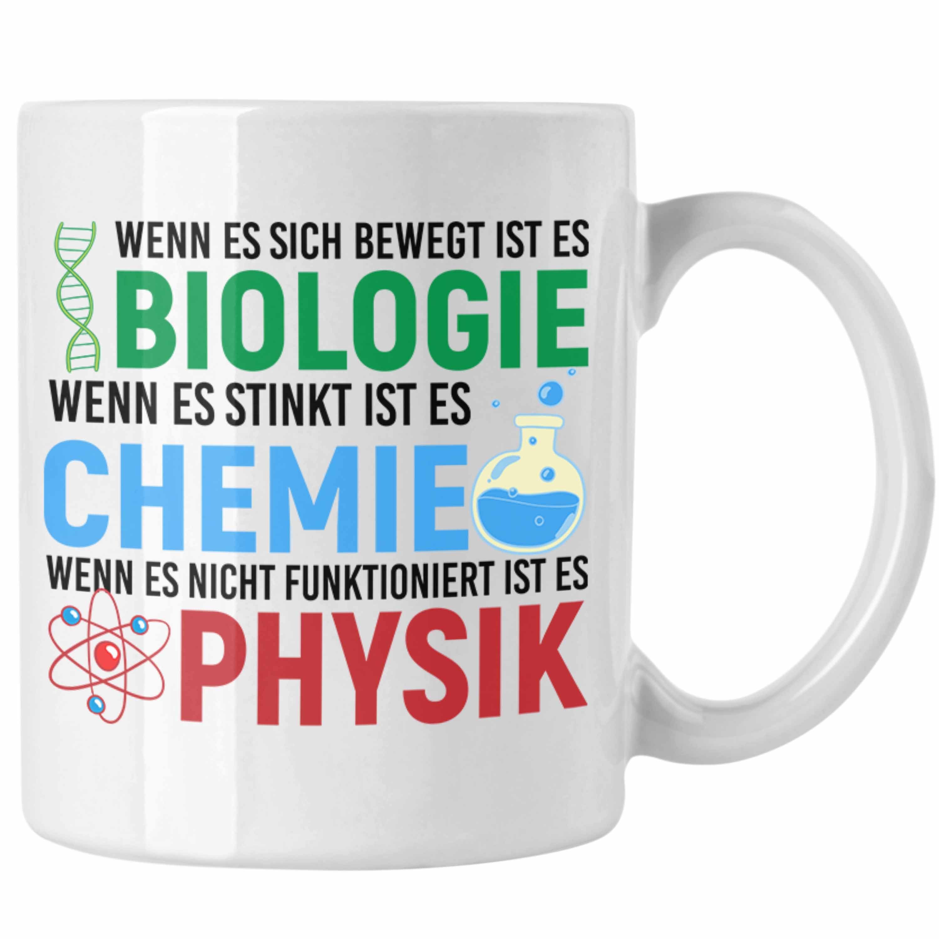 Student Tasse Geschenkidee Naturwissenschaften Weiss Physik Geschenkidee Chemie Trendation - Nerd Tasse Biologie Geschenk Trendation Lehrer Studium