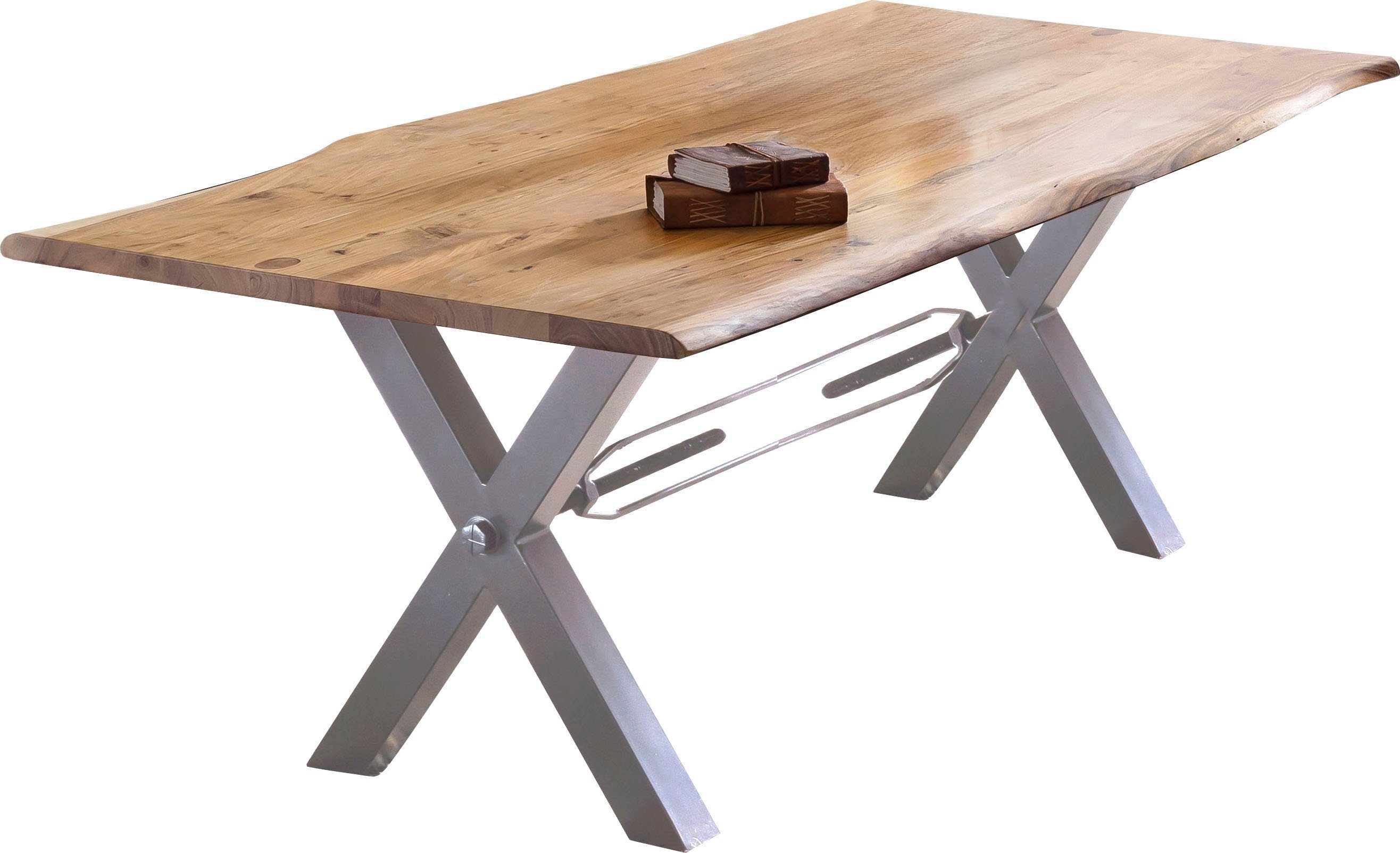 56 Tischplattenstärke Esstisch, SIT (je gewachsen, mm wie nach bzw. Ausführung) Baumkante 36 mit von