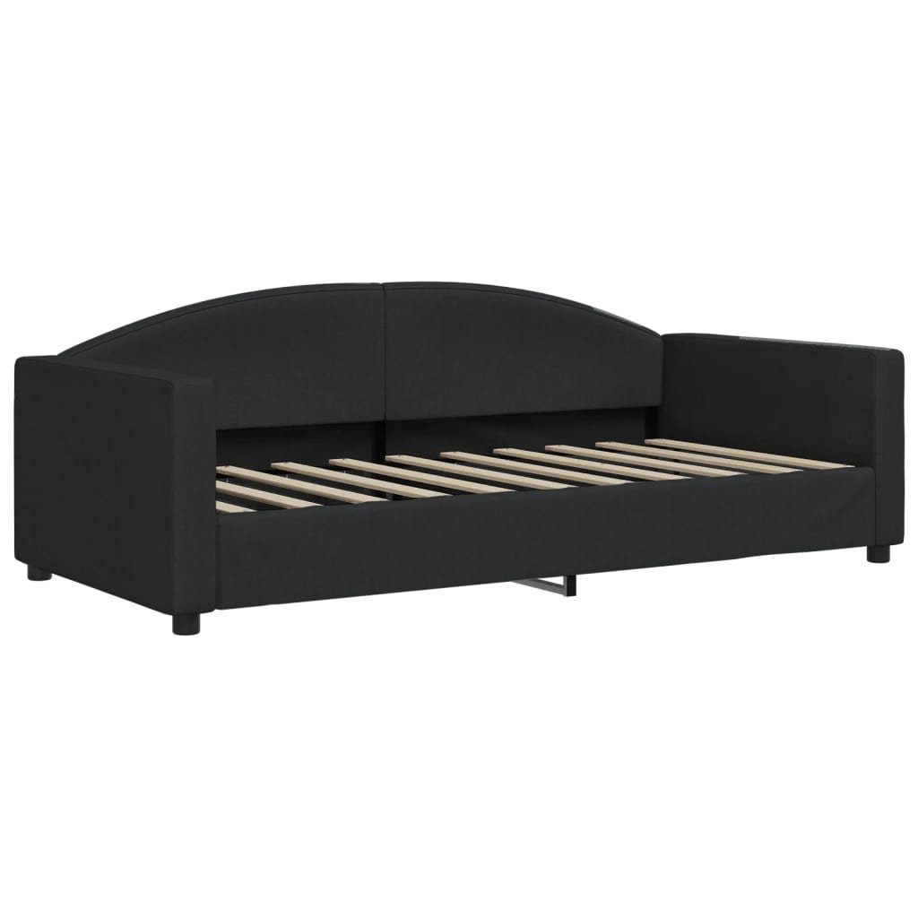 vidaXL Bett Tagesbett mit Matratze Schwarz günstig online kaufen