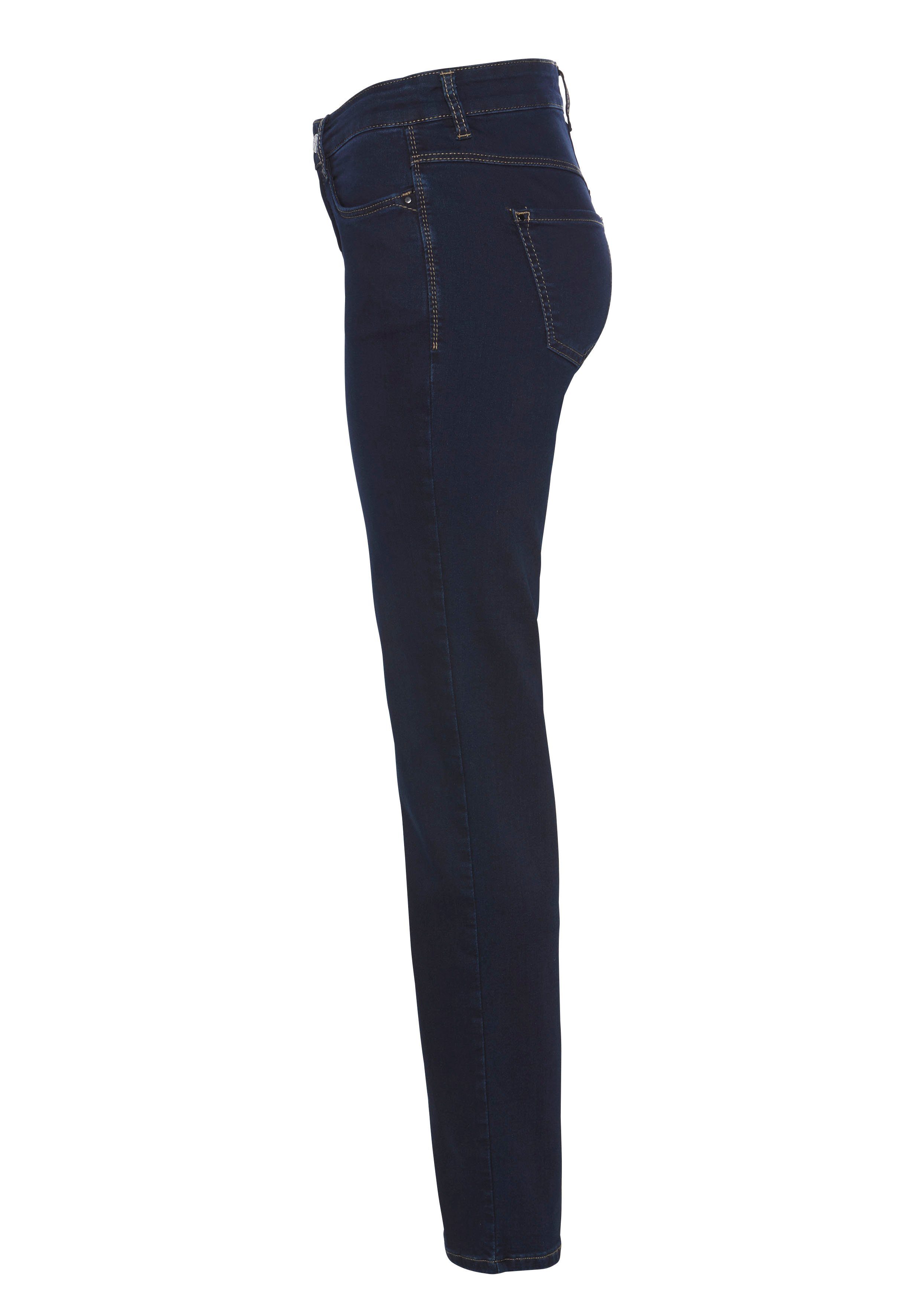 MAC perfekten mit used Stretch-Jeans Dream den Sitz für blue dark Stretch