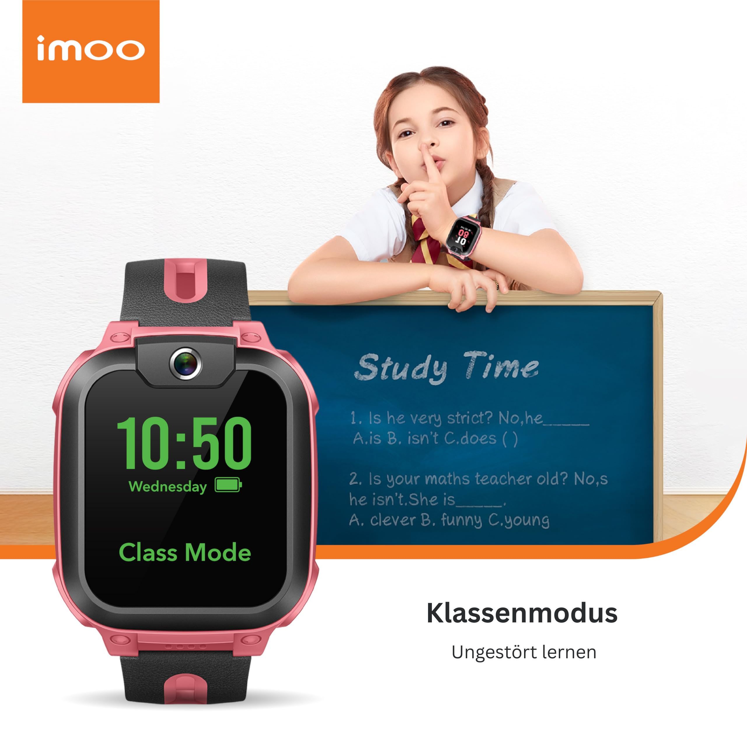 imoo Watch Phone Z1 Kinder Smartwatch (3,3 cm/1,3 Zoll, Mocor OS)
