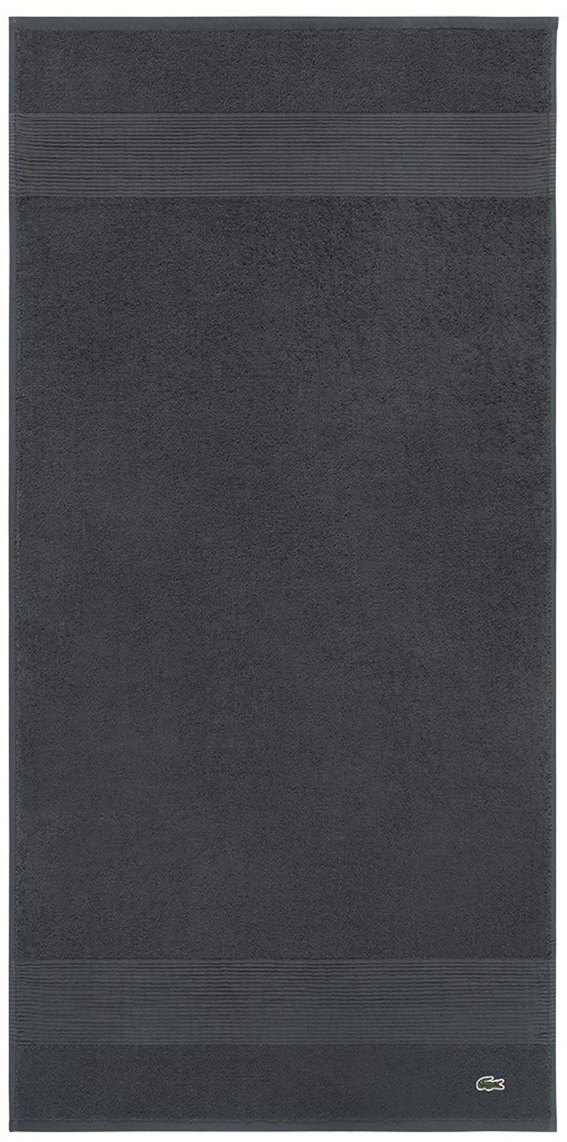 Lacoste Handtuch LLECROCO, Frottier (1-St), mit Label-Applikationen
