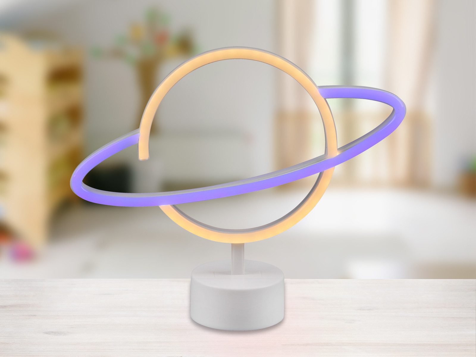 Reality Leuchten LED Dekolicht, LED fest integriert, 2er SET Dekoleuchte Astro Design, ausgefallene Tischlampe ohne Kabel