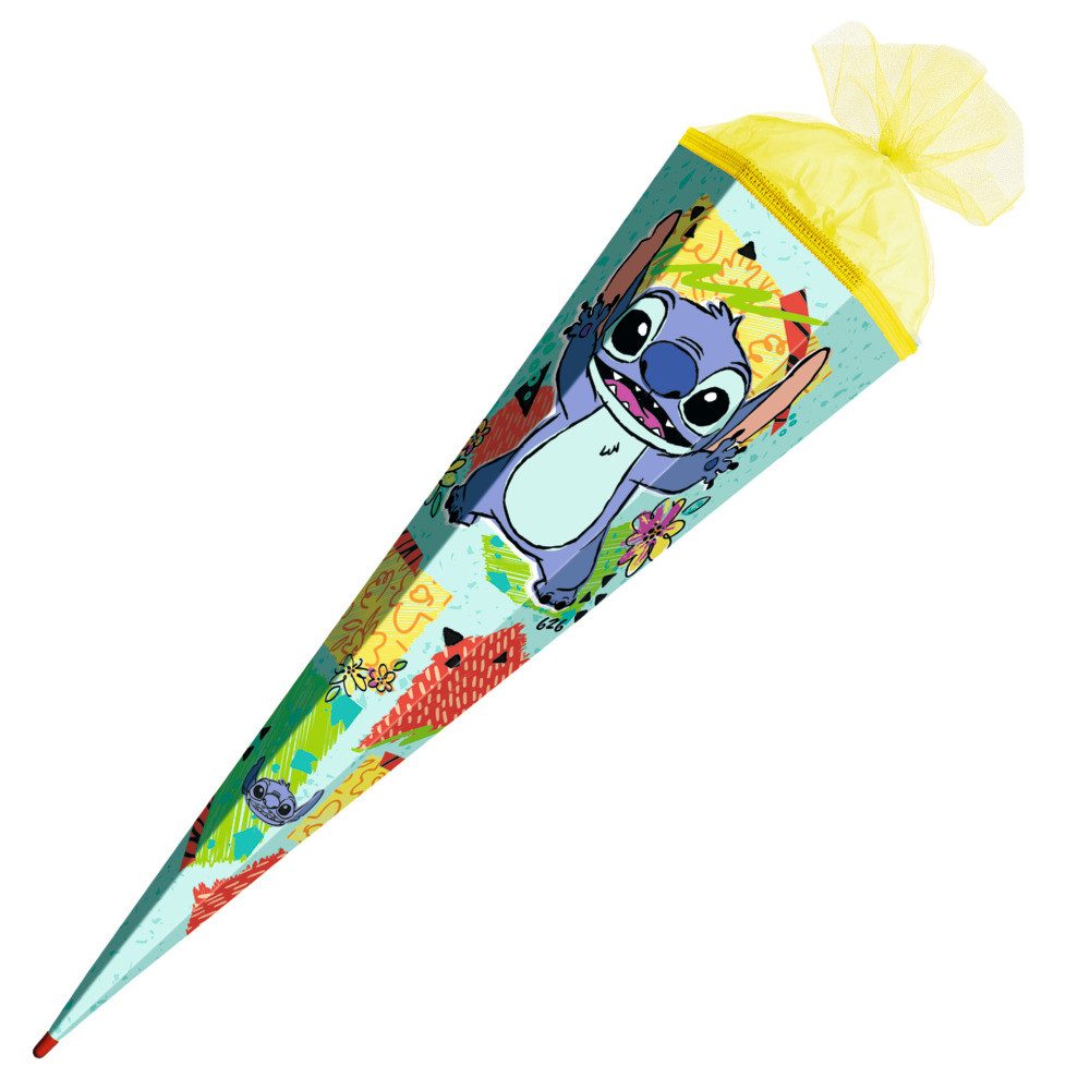 Roth Schultüte Roth Schultüte Disney Stitch eckig Schutzspitze Tüllverschluss 85cm