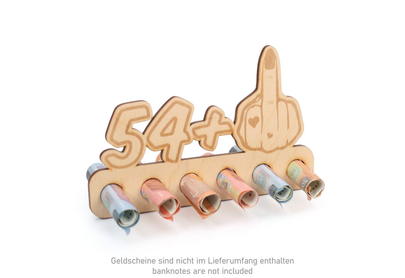 Thumbnail - Kreative Feder Glückwunschkarte Geldgeschenk zum 16. - 85. Geburtstag für Frauen, Origineller Wunscherfüller „Mittelfing...