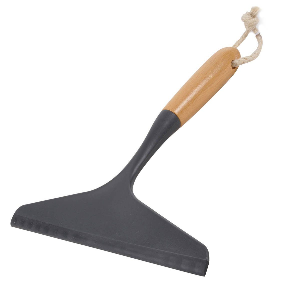 Homea Reinigungsbürste Fensterabzieher, 25 cm, mit Bambusgriff, Badezimmer in allen Wohnstilen, (WC-Bürste + Halter)