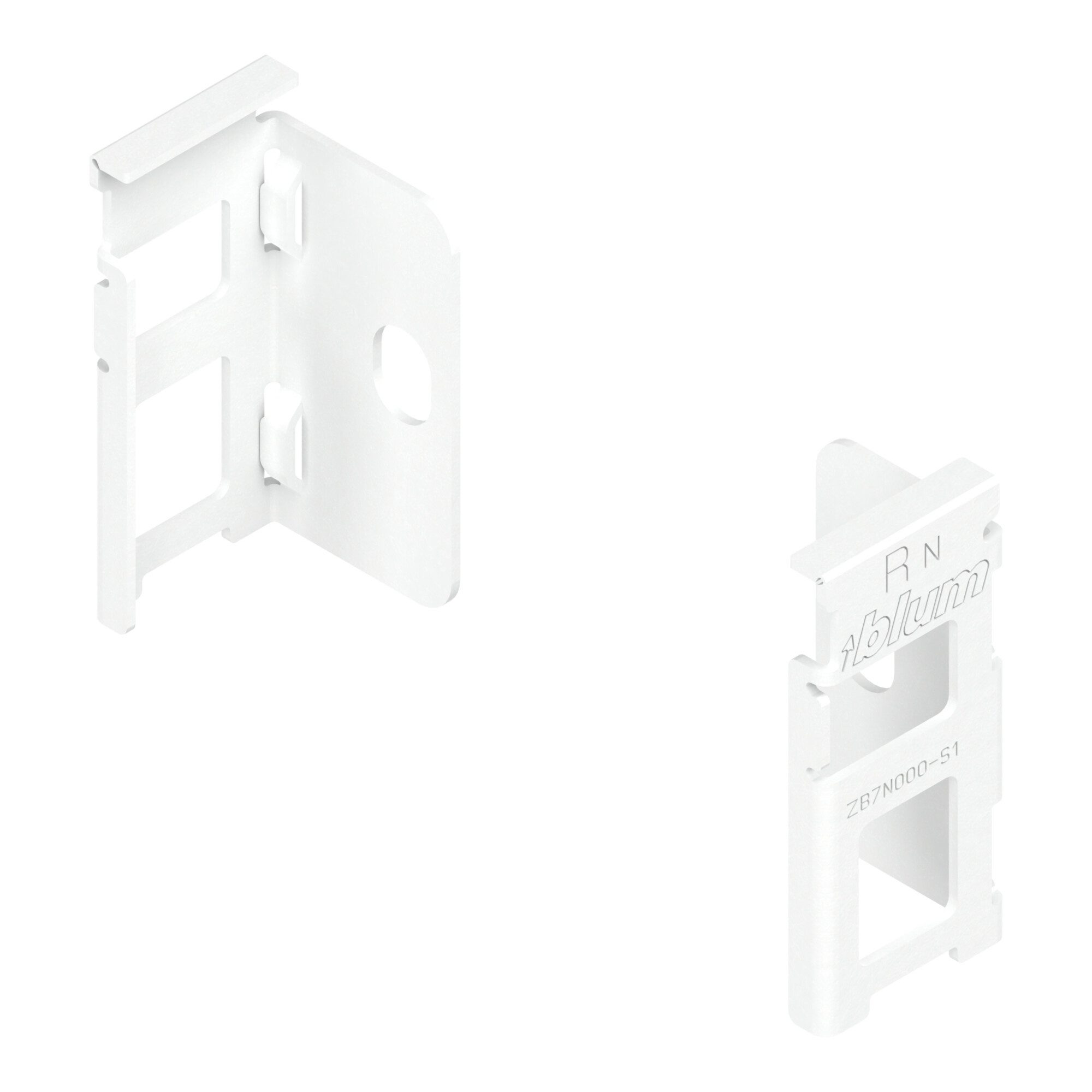 blum Schranksystem Blum LEGRABOX Holzrückwandhalter, Höhe N 80 mm, links/rechts, seidenwe