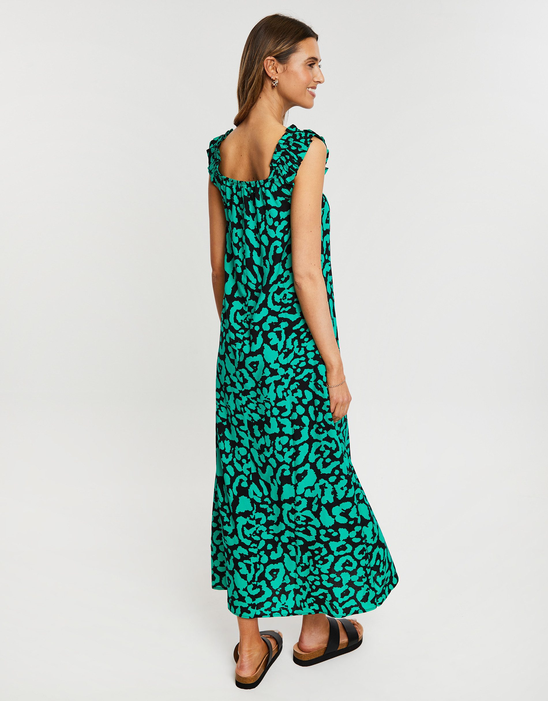 Threadbare Sommerkleid THB Rainbow Sleeveless Midi Dress mit schönem Print