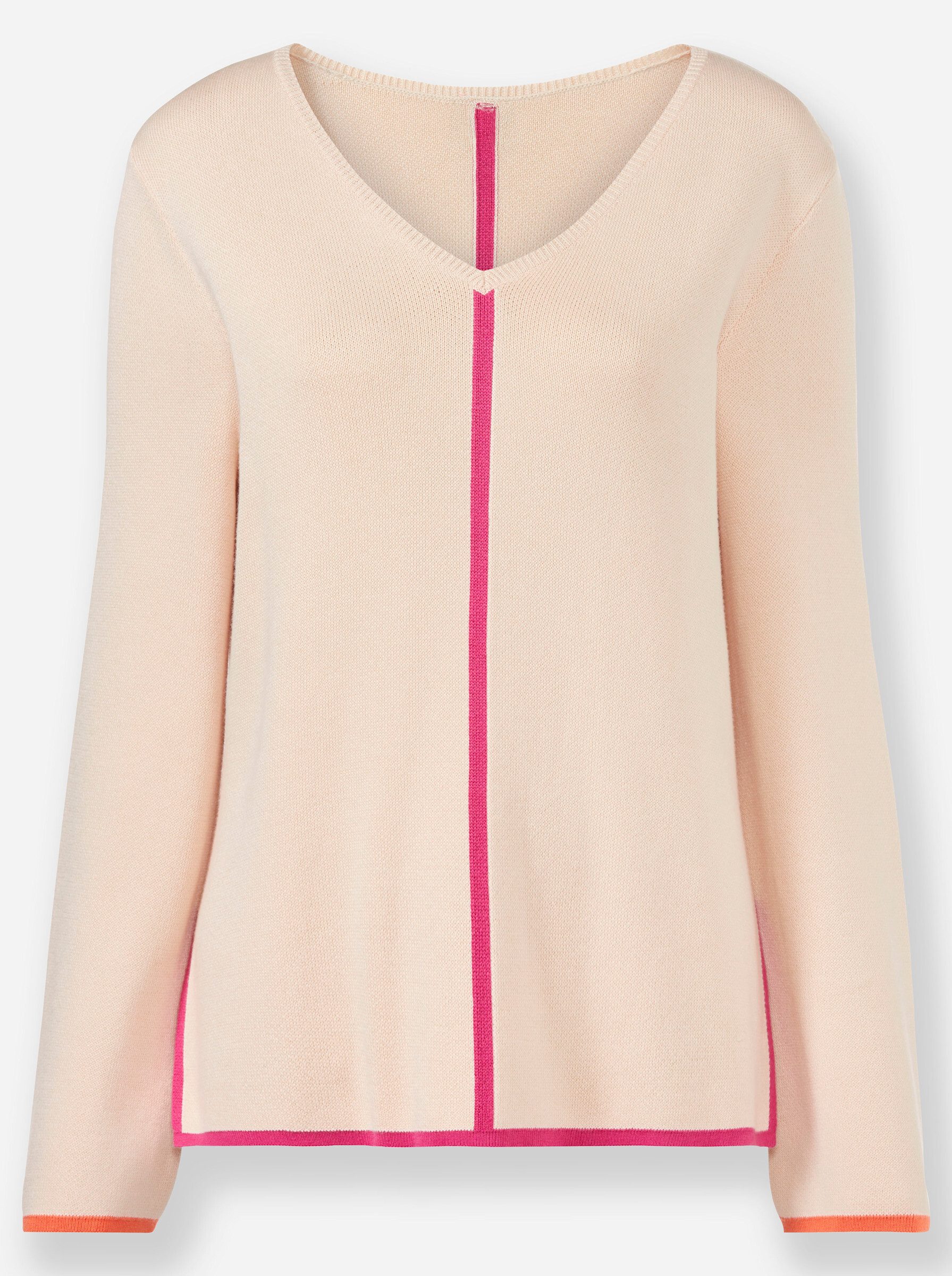 Strickpullover Pullover Langarm Jacquard