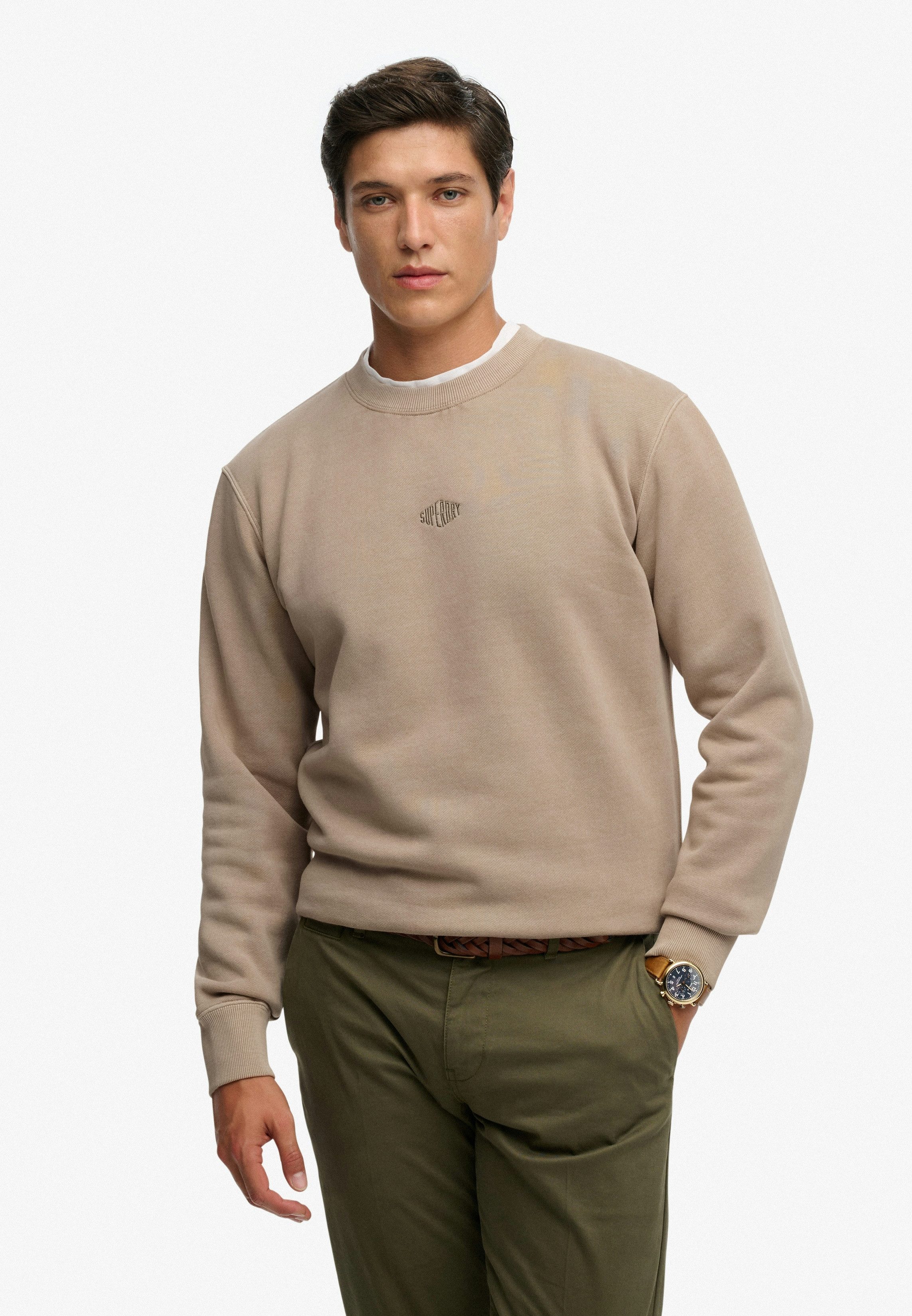 Superdry Sweatshirt MICRO LOGO CREW mit Micro-Marken-Logo