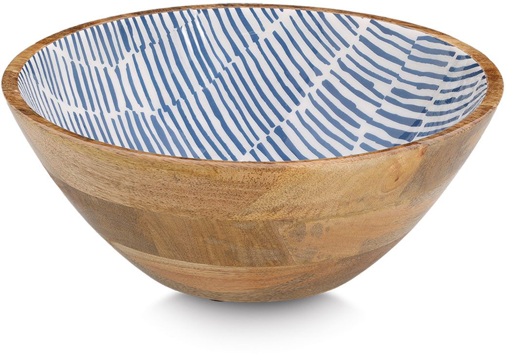Zeller Present Schale Mangoholz, blau, Massivholz, hochwertiges natürliches Material