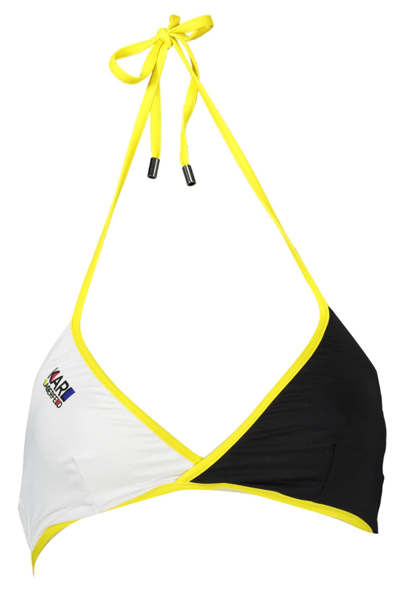 KARL LAGERFELD Badeanzug Stilvolles Damen-Bikinioberteil in Schwarz mit Logodetails.