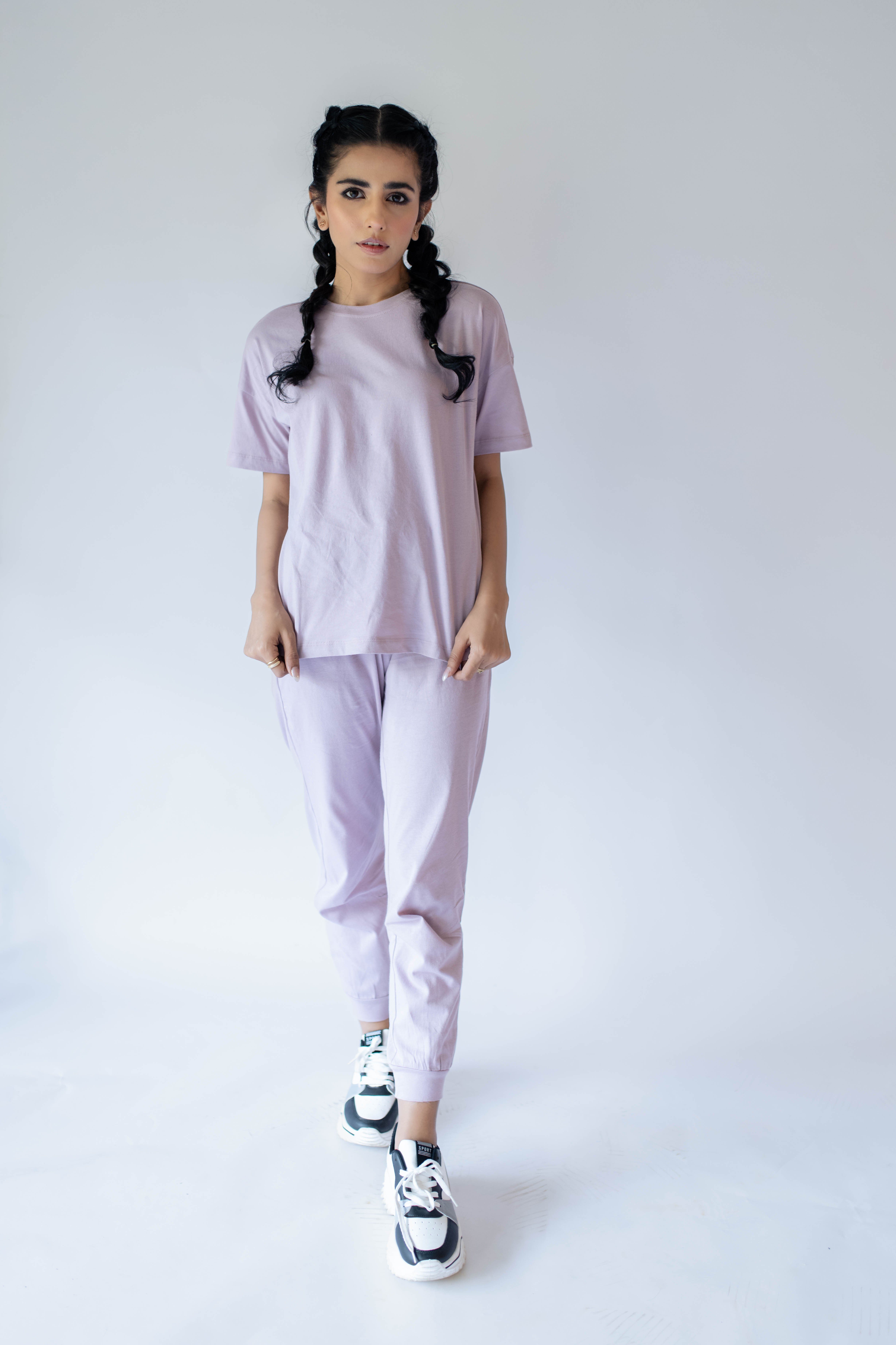 SNOOZE OFF Pyjama Loungewear Set in hell Violett