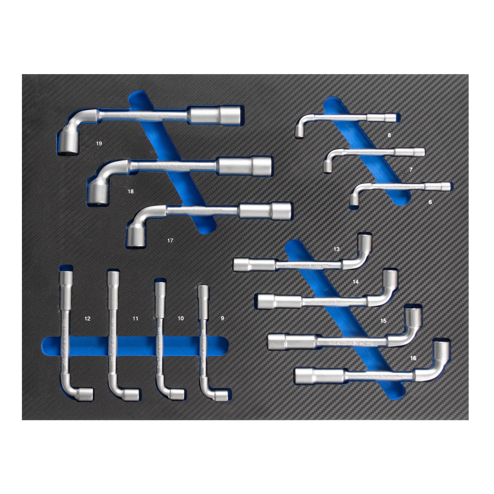 TRUTZHOLM Werkzeugset Profi Werkstattwagen Einlage blau Winkel Steckschlüss günstig online kaufen