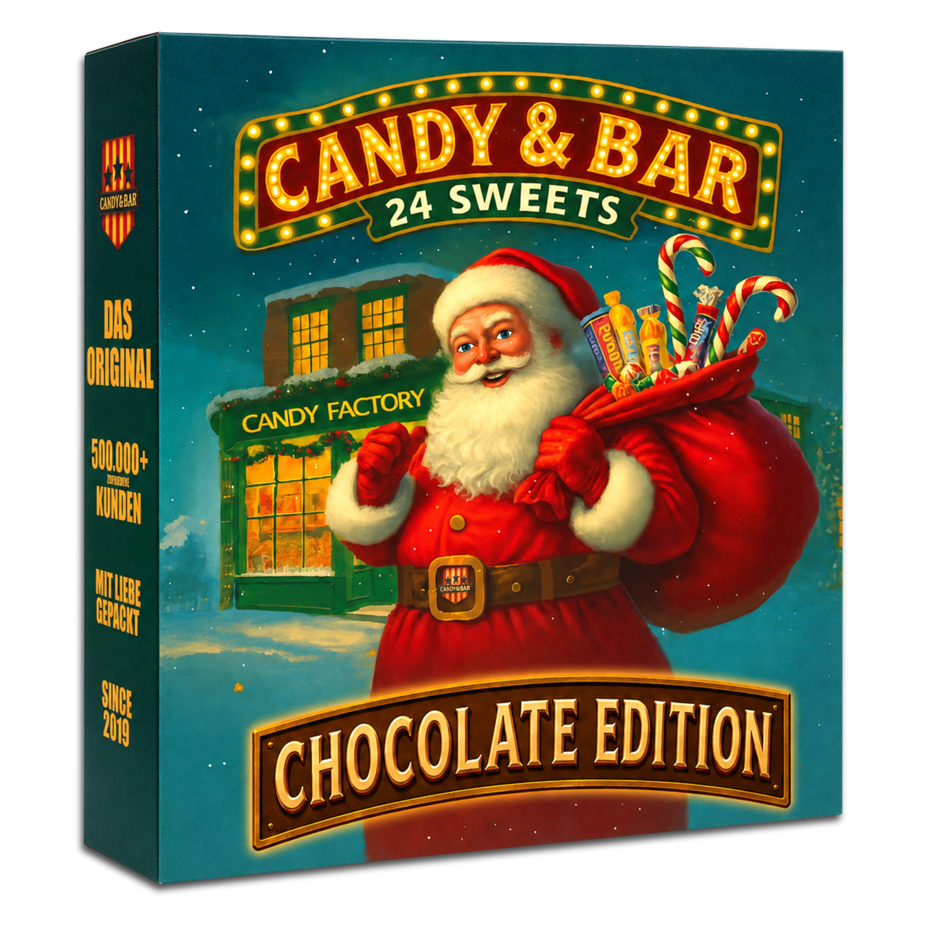 Candy & Bar Lebensmittel-Adventskalender XXL 2026 – USA Candy oder Chocolate Edition – 24 Türchen