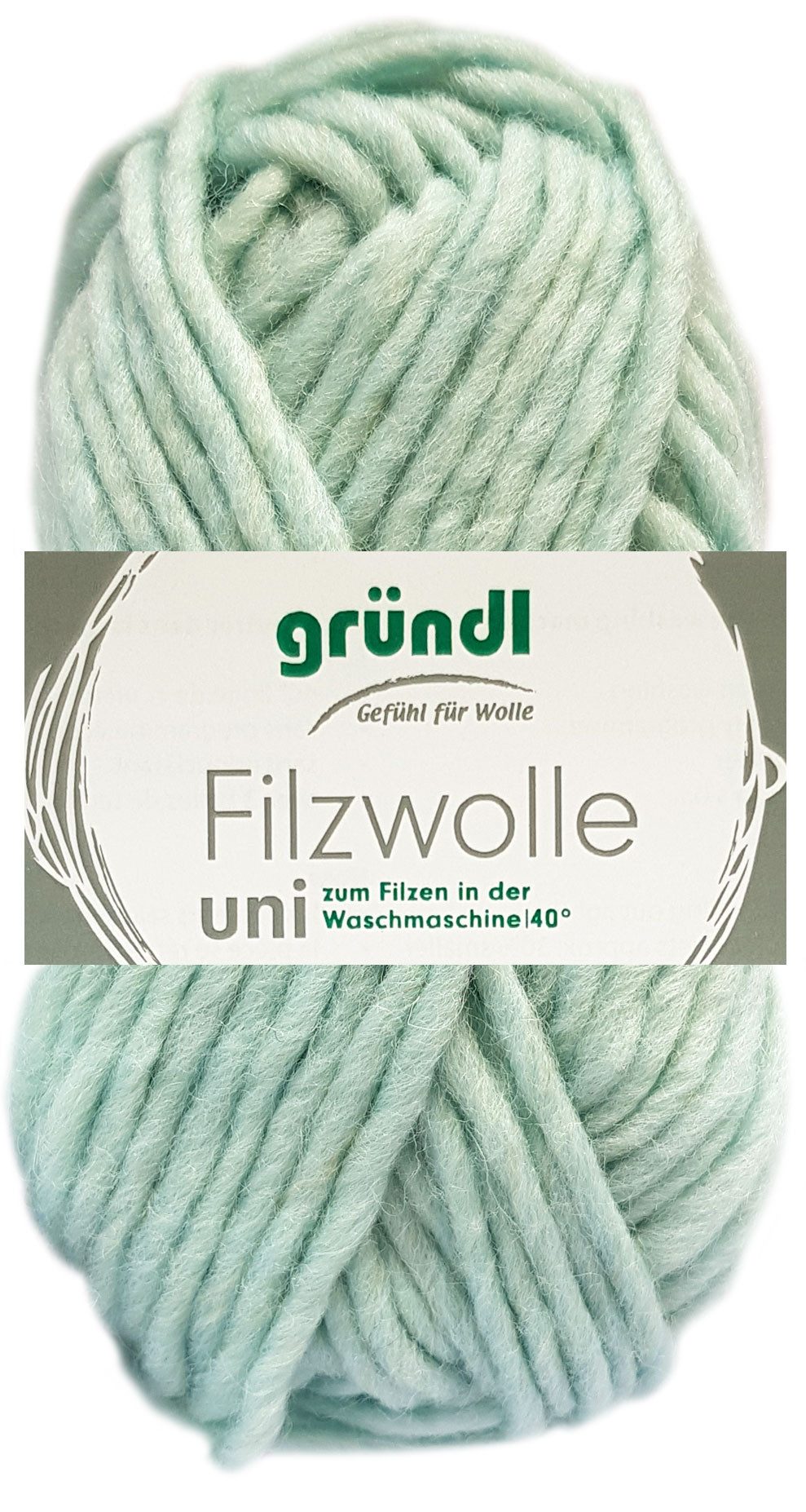 Gründl 50 Gramm Gründl Filzwolle Uni Farbauswahl Bastelgarn