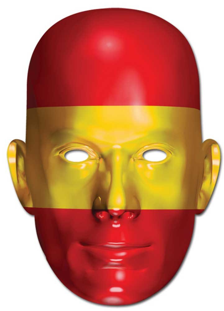 Verkleidungsmaske Spanien Flagge - Masken - Promi Maske