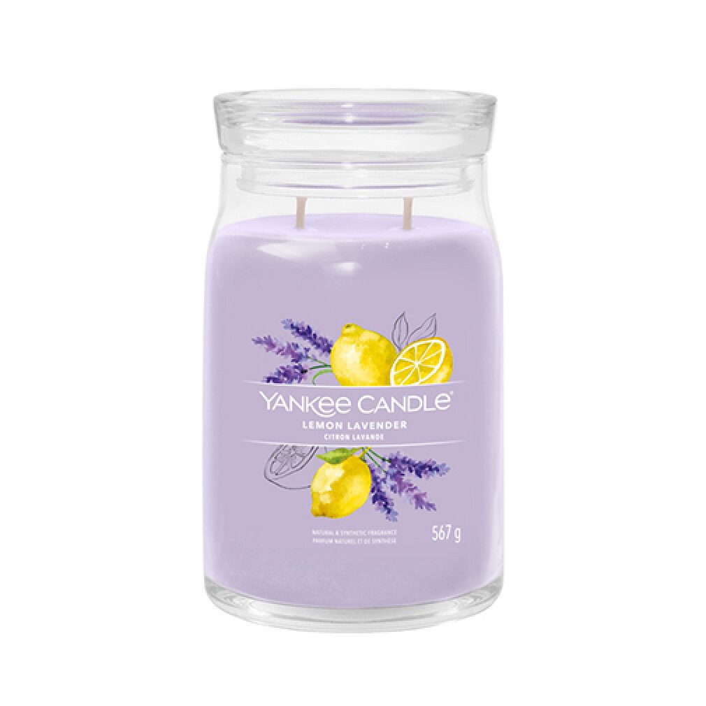 Yankee Candle Duftkerze Lemon Lavender Signatur Kerze 567 g günstig online kaufen