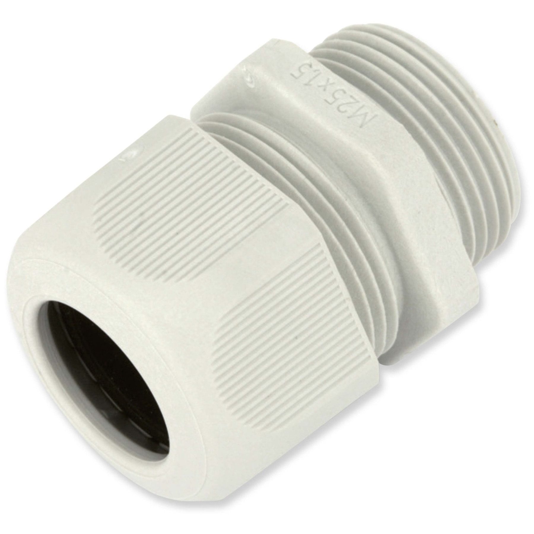 Jacob Kabeldurchfuhr JACOB Kabelverschraubung, M25, Polyamid, lichtgrau