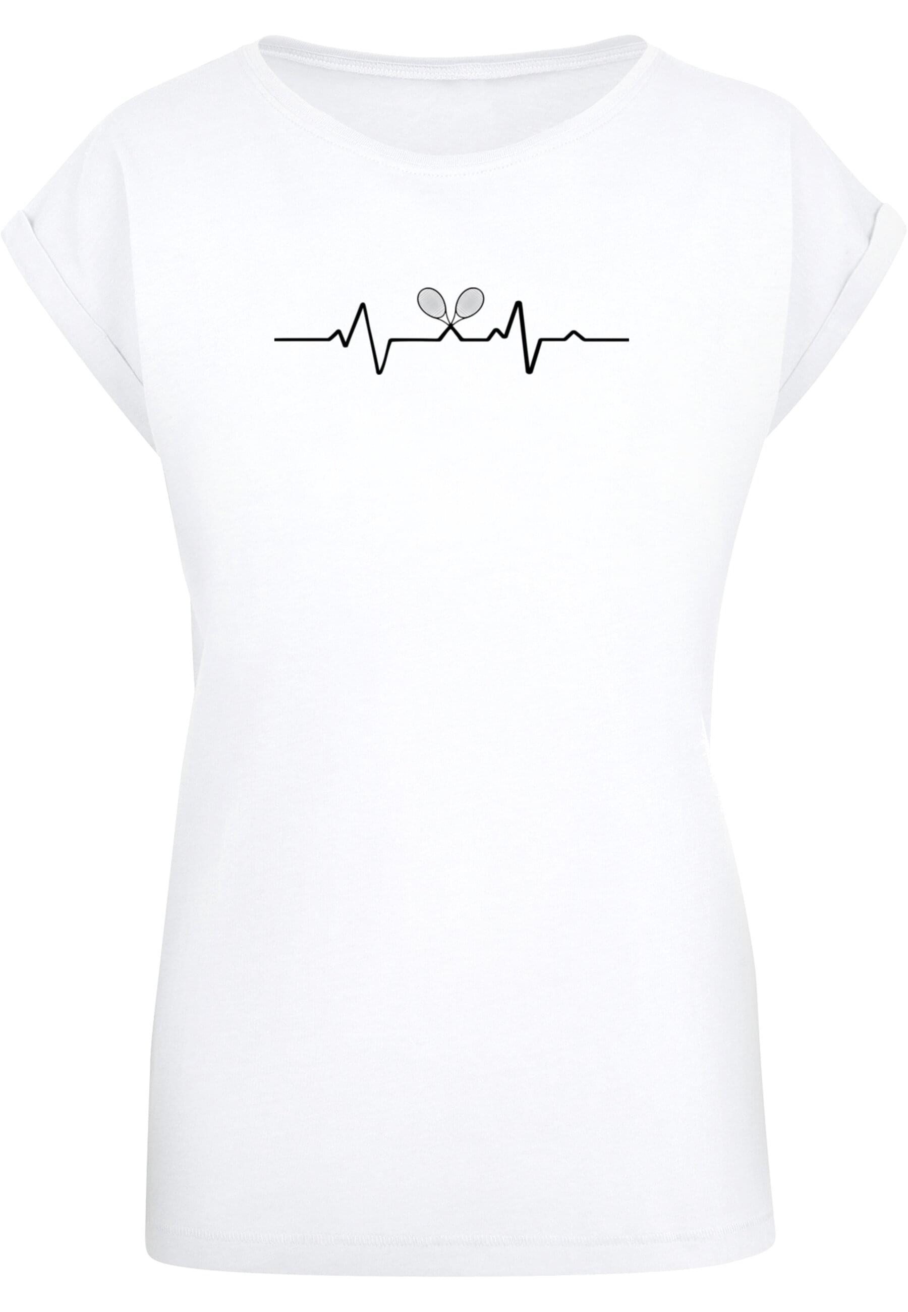 Merchcode T-Shirt "Merchcode Damen Ladies Tennis Beats Extended Shoulder Te günstig online kaufen