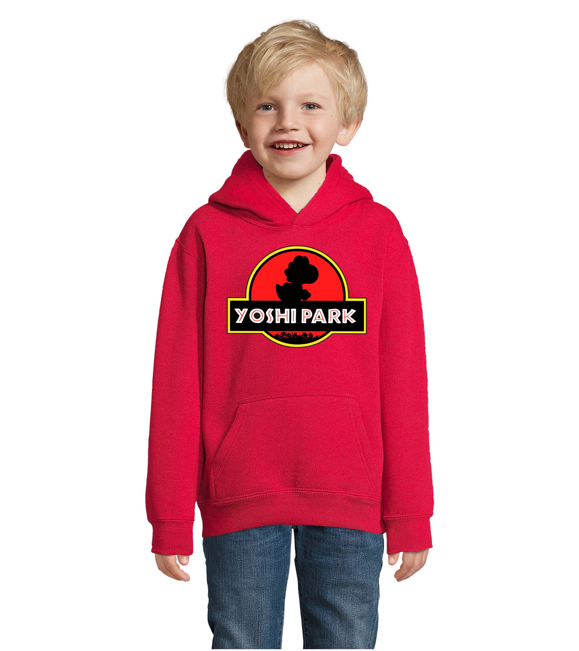Hoodie YoshiPark Kinder Hoodie Retro Dino Motiv Gaming Freizeit Kultlook