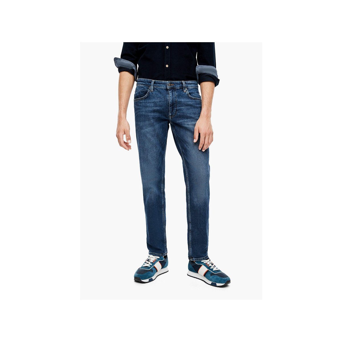Straight-Jeans (1-tlg) s.Oliver regular blau