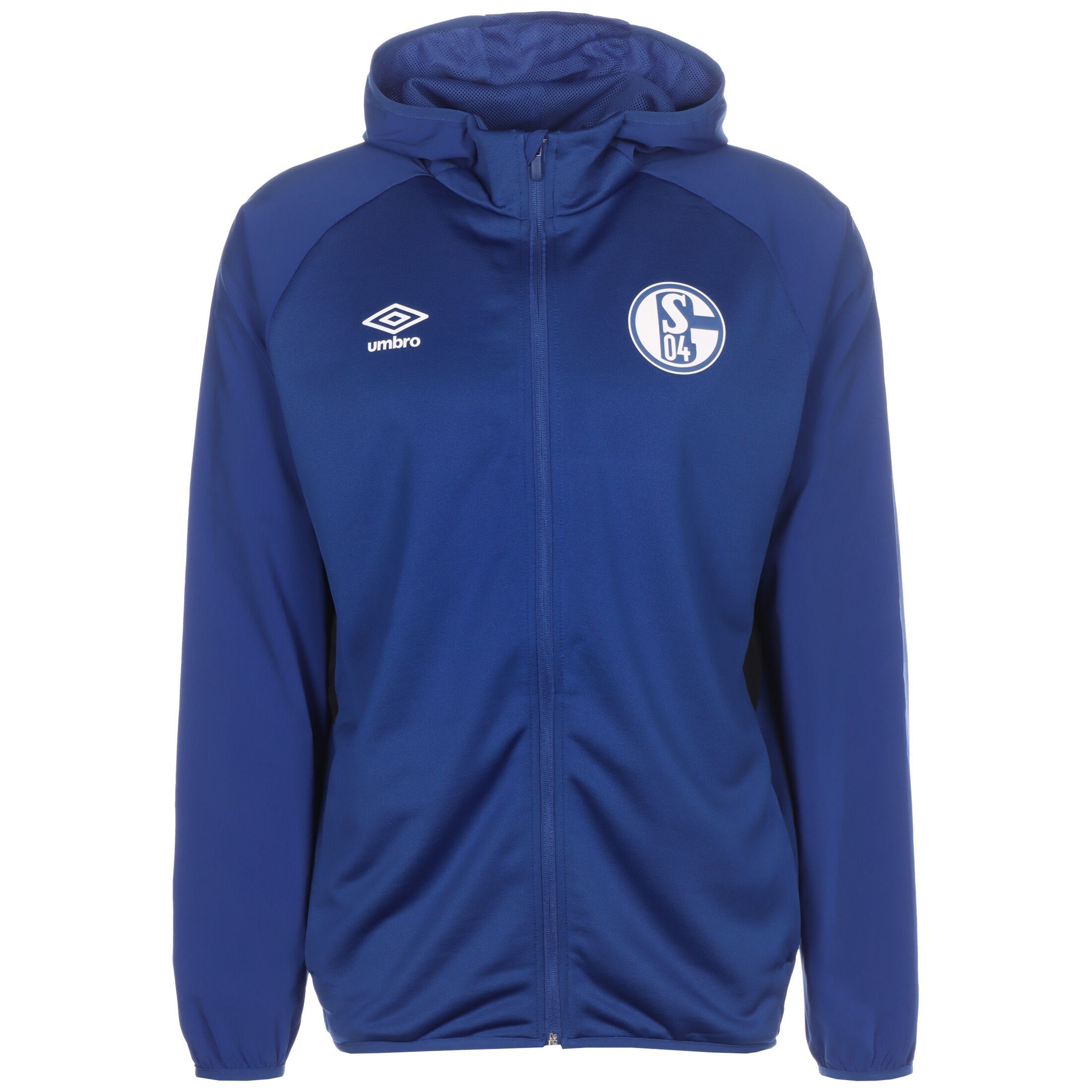 Umbro Sweatjacke FC Schalke 04 Kapuzenjacke Herren blau / schwarz