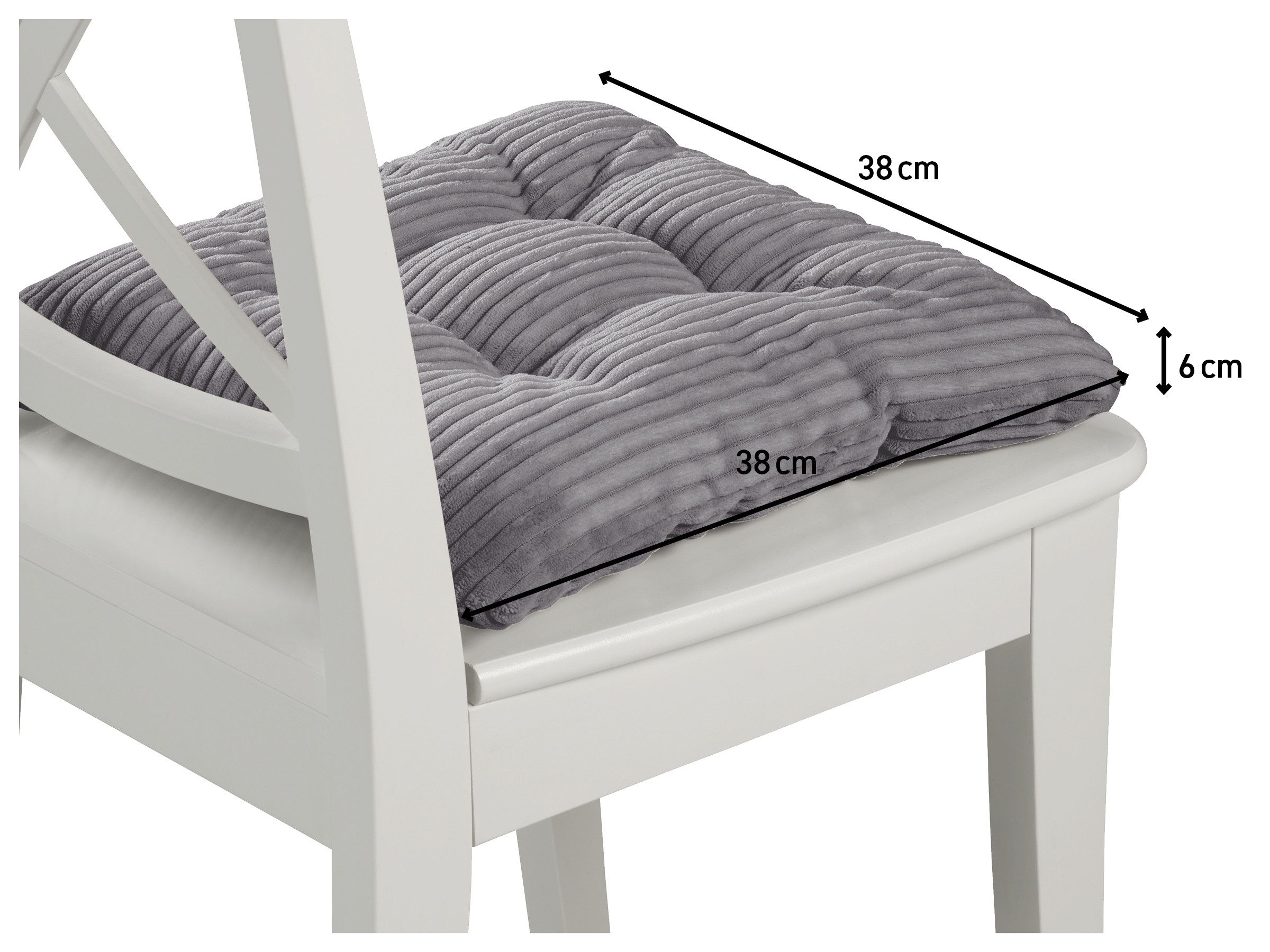 XDREAM Stuhlkissen Sitzkissen Set (2er & 4er) für Stühle und Bänke, robuste günstig online kaufen