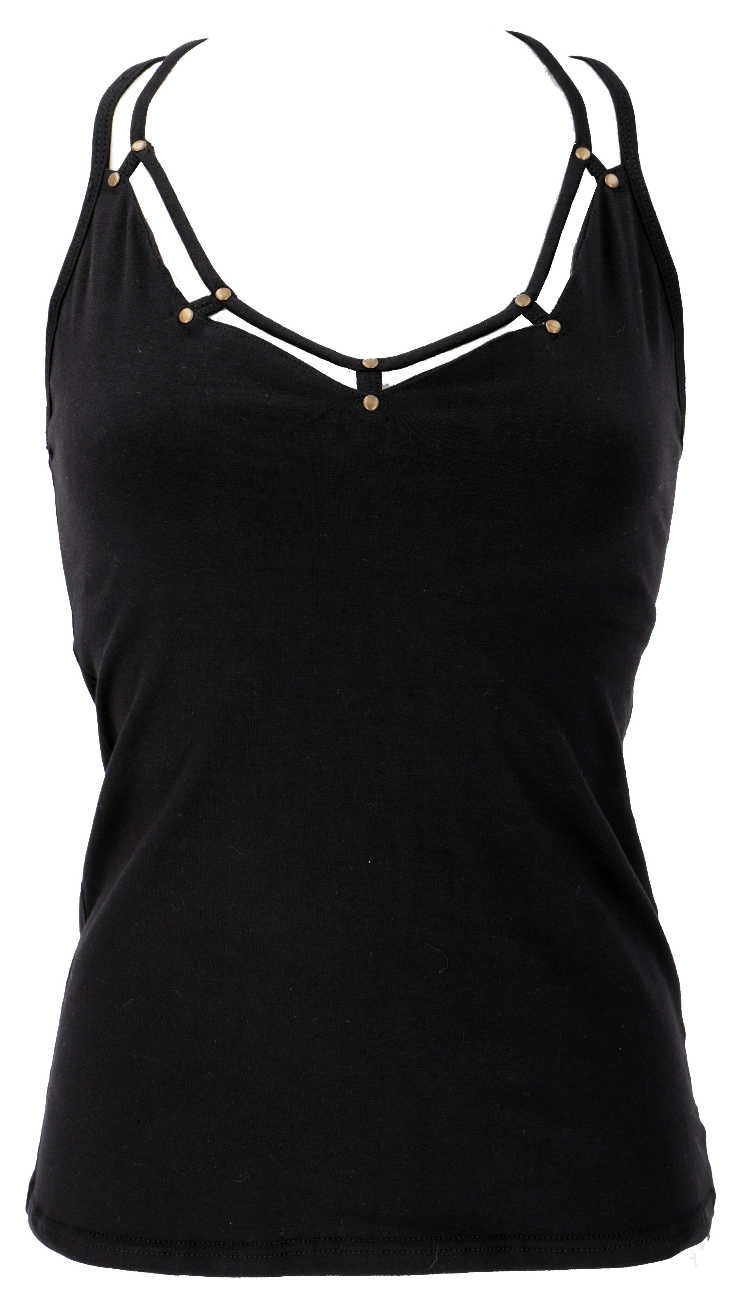 Guru-Shop T-Shirt Goa Psytrance Top, Pixi Top, Boho Top - schwarz alternati günstig online kaufen