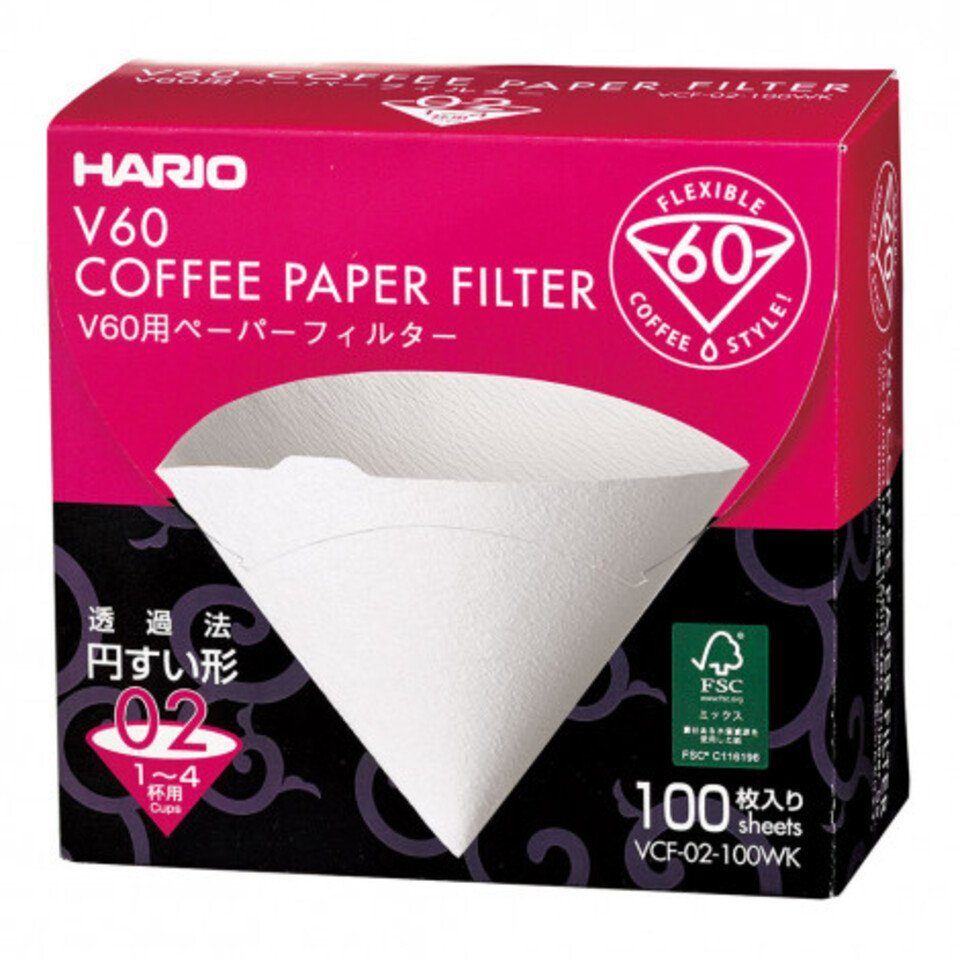 Hario Бумажный фильтр Weißpapierfilter Hario Misarashi V60-2