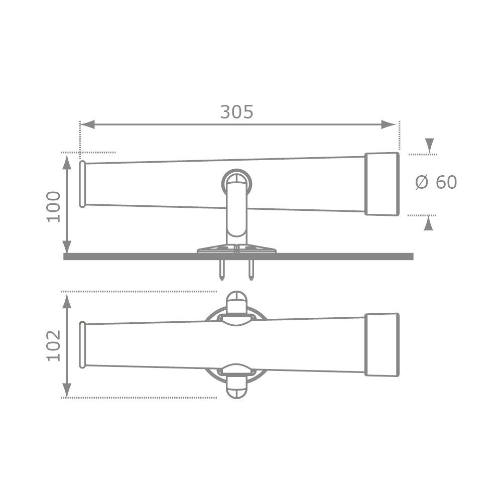 Wickey Spielturm-Spielzeugset Rollenspiel-Fernrohr – Kindgerechtes Zubehör für draußen, (Bewegliches Spielzeugfernrohr fördert Fantasie & Sprachentwicklung, Ideal für Rollenspiele wie Pirat - Beweglich & interaktiv), Wetterfest & UV-beständig – für draußen gemacht