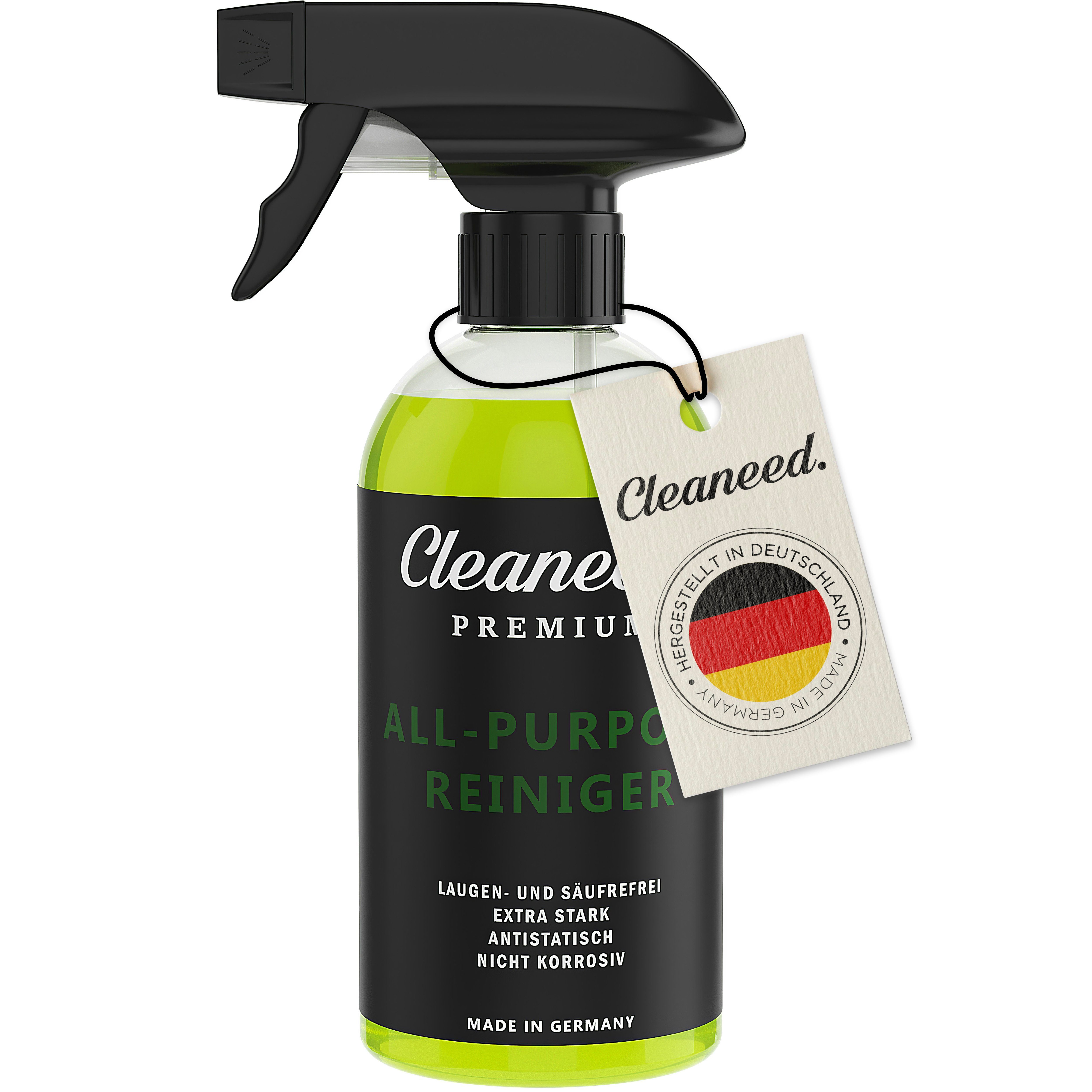 Cleaneed Cleaneed Premium All-Purpose Cleaner Auto-Reinigungsmittel (Made in Germany – Allzweckreiniger, Motorreiniger Laugen- und Säurefrei - Extra Stark & nicht Korrosiv)