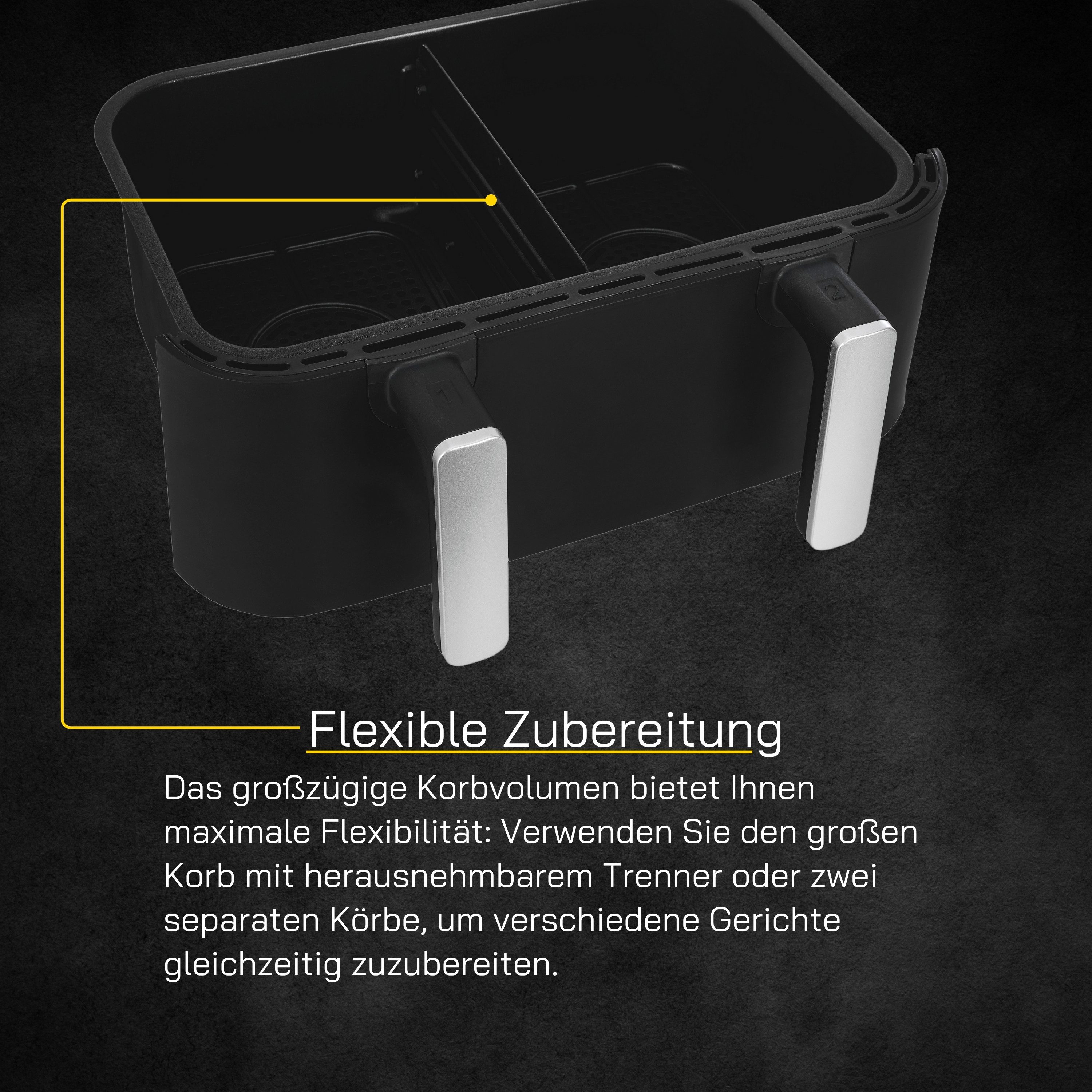 Gutfels Fritteuse, 2600 W, 8,5 L · 2x 4,2 L