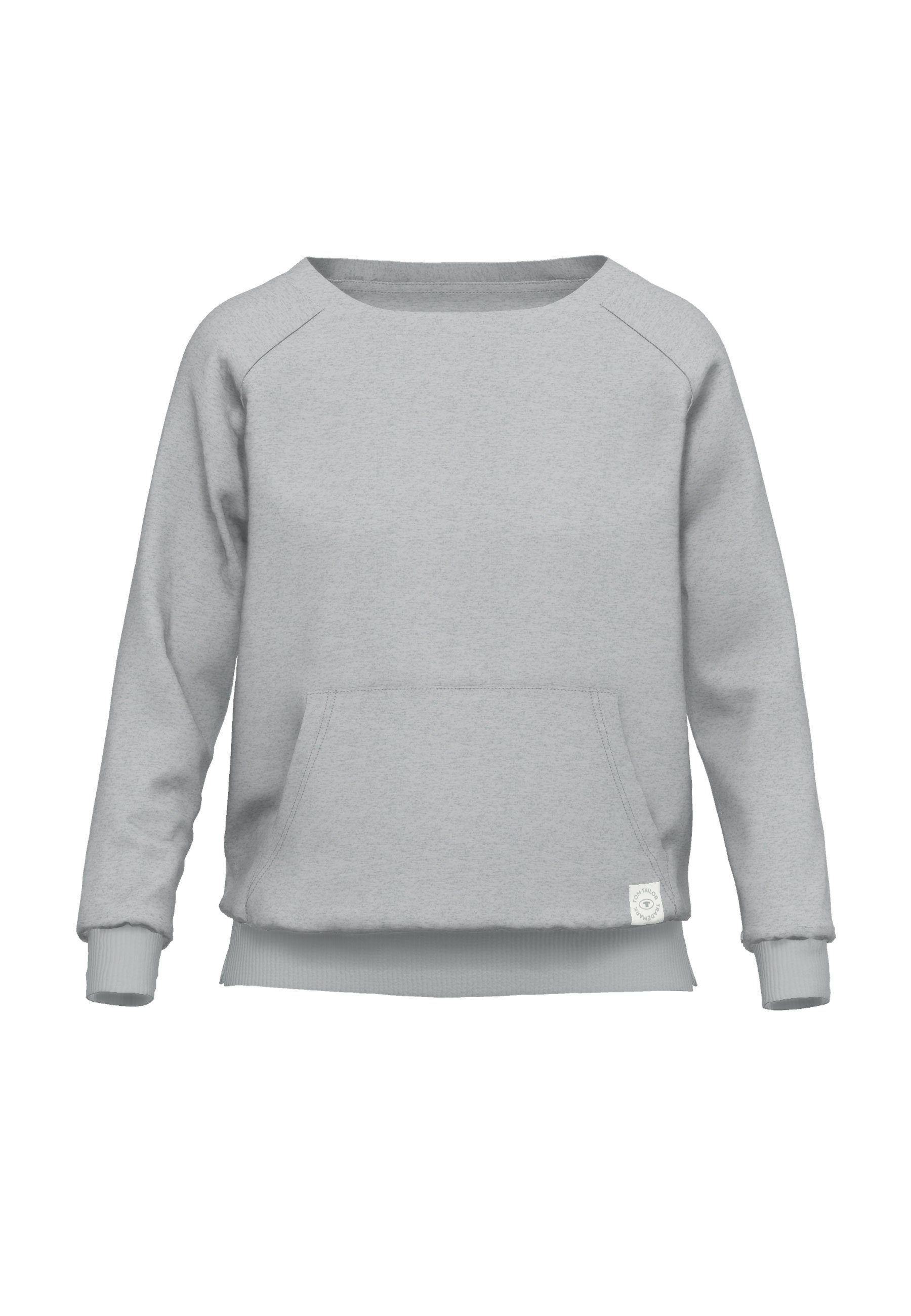 TOM TAILOR Sweatshirt Manila mit Bauchtasche, Rundhalsausschnitt, Langarm, günstig online kaufen