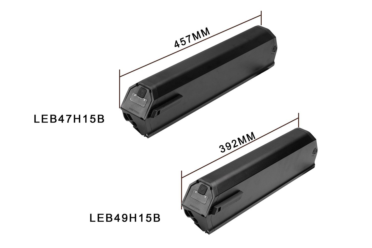 Milano mAh Plus für Milano+ Milano E-Bike (48 Akku LEB47PV15B.89D Li-Ion NCM V) PowerSmart 14500