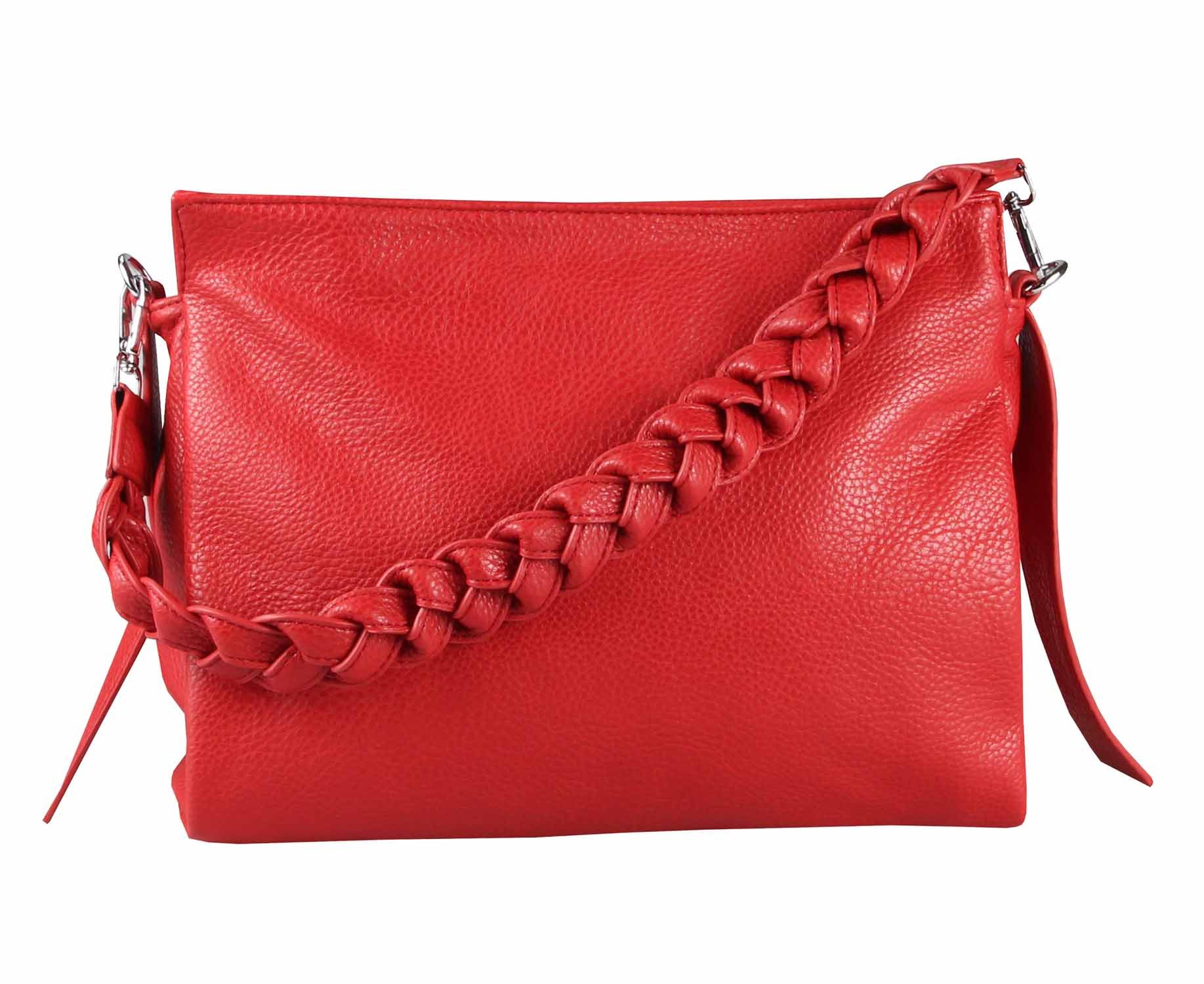 ITALYSHOP24 Schultertasche Damen Tasche Shopper FLECHTOPTIK günstig online kaufen