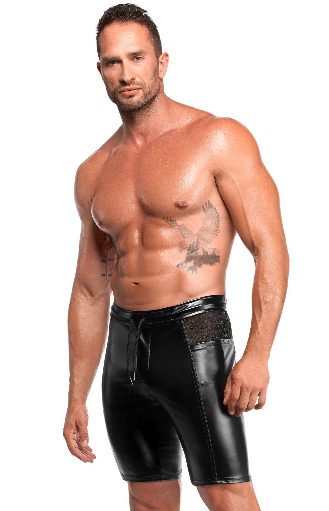 Noir Handmade Men Boxershorts Herren-Shorts in schwarz - S
