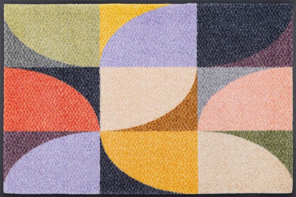 Fußmatte Colour Moments, wash+dry by Kleen-Tex, rechteckig, Höhe: 7 mm,  sehr flach, fußbodenheizungsgeeignet, rutschfest