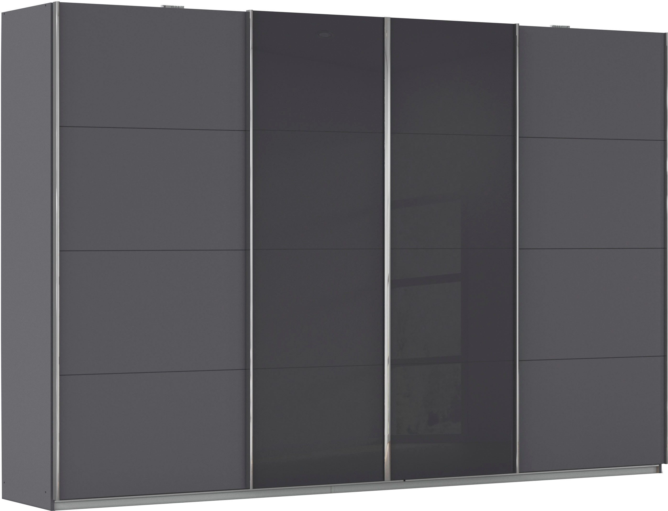 rauch Schwebetürenschrank Kleiderschrank Schrank Garderobe Wäscheschrank Ankleide SYNCRONO (Mitteltüren öffnen parallel, Breiten 271/316/361 cm Höhen 211/230 cm) Mitteltüren mit praktischer Synchron-Öffnung MADE IN GERMANY