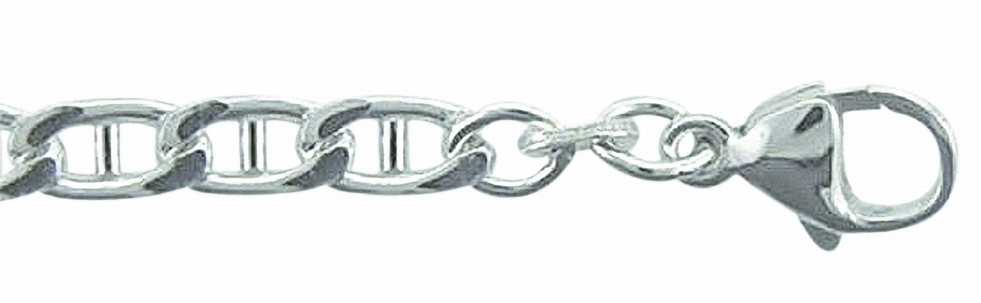 Silberarmband 925 Silber Stegpanzer Armband 21 cm Ø 4,2 mm