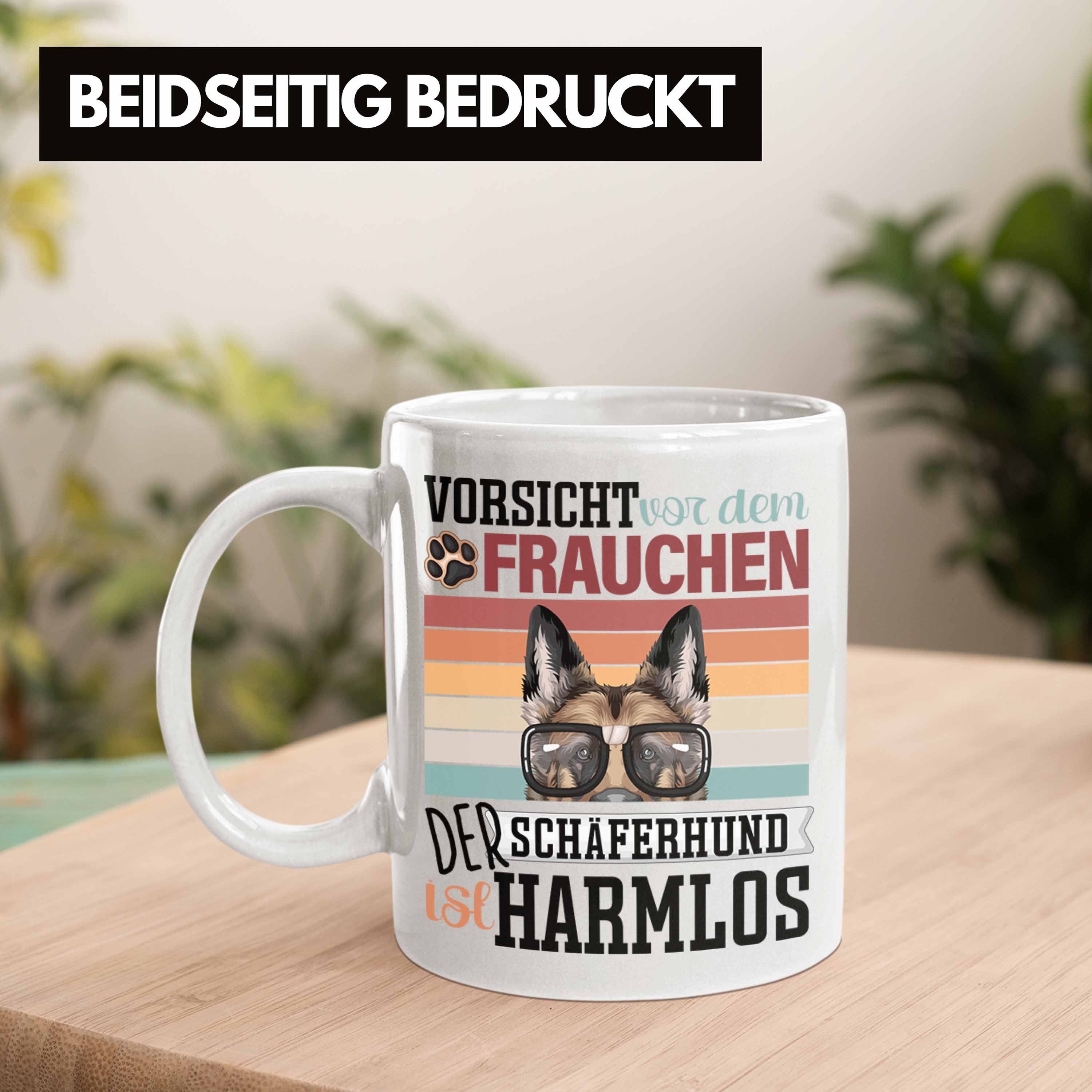 Geschenk Weiss Trendation Besitzerin Frauchen Geschen Tasse Lustiger Tasse Spruch Schäferhund