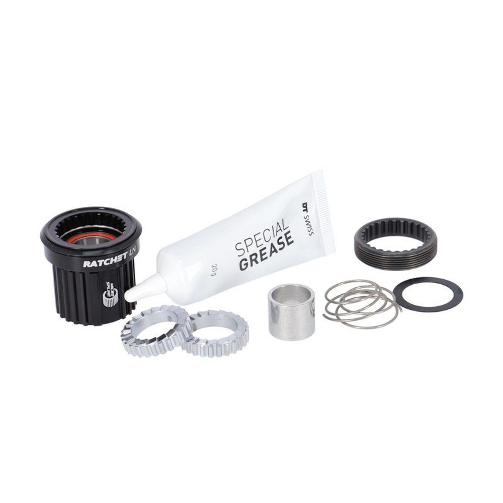 DT Swiss Hinterradnabe Umrüstkit HR-Nabe Alu, 3 Pawl in Ratchet, Shimano MS